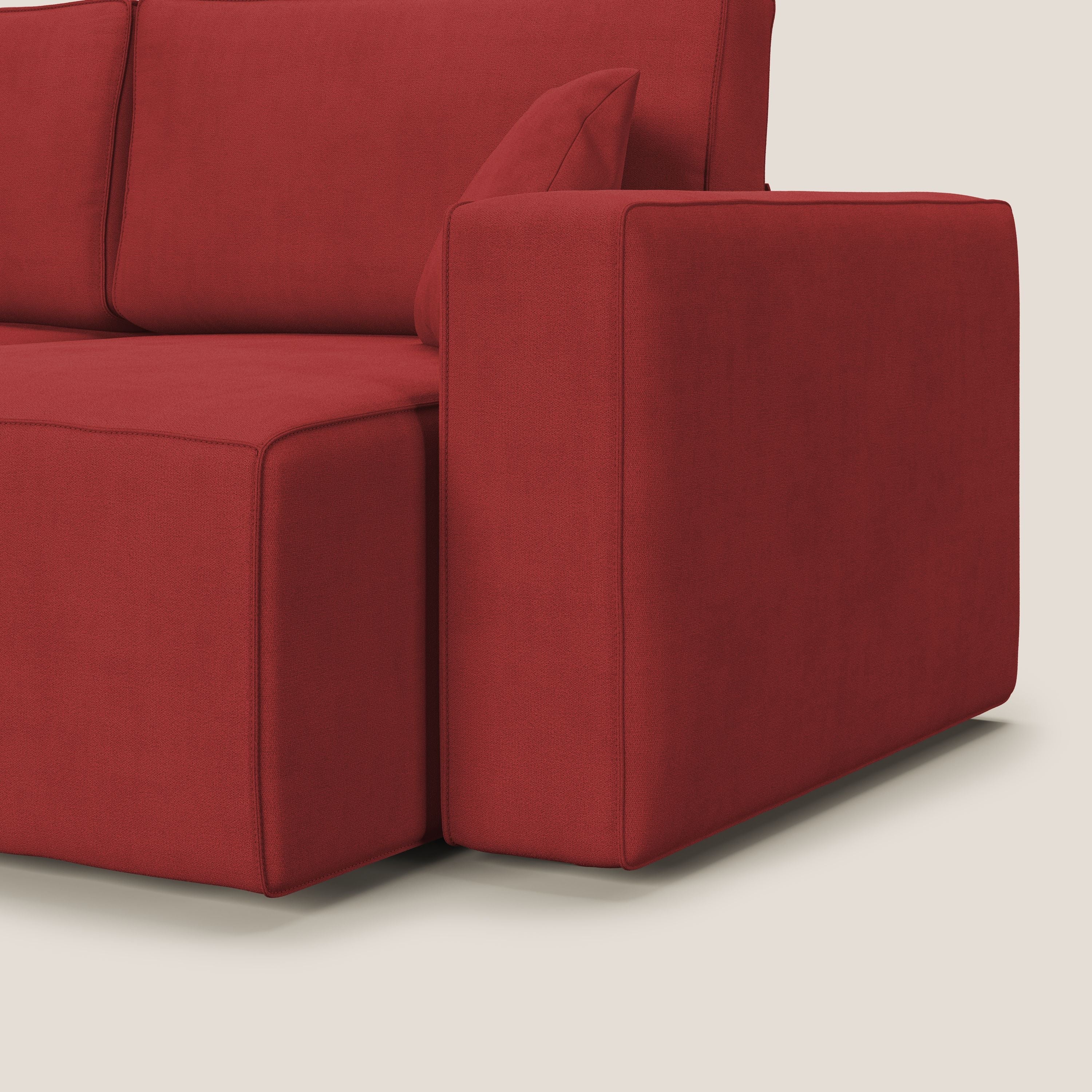 Morfeo canapé avec assise extractible en tissu imperméable T02 rouge - Image 14