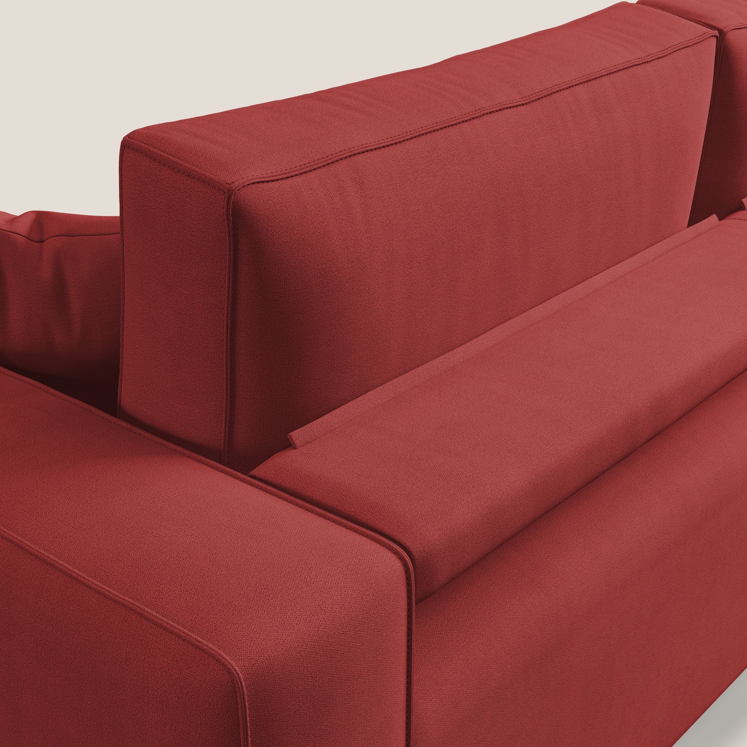 Morfeo canapé avec assise extractible en tissu imperméable T02 rouge - Image 8