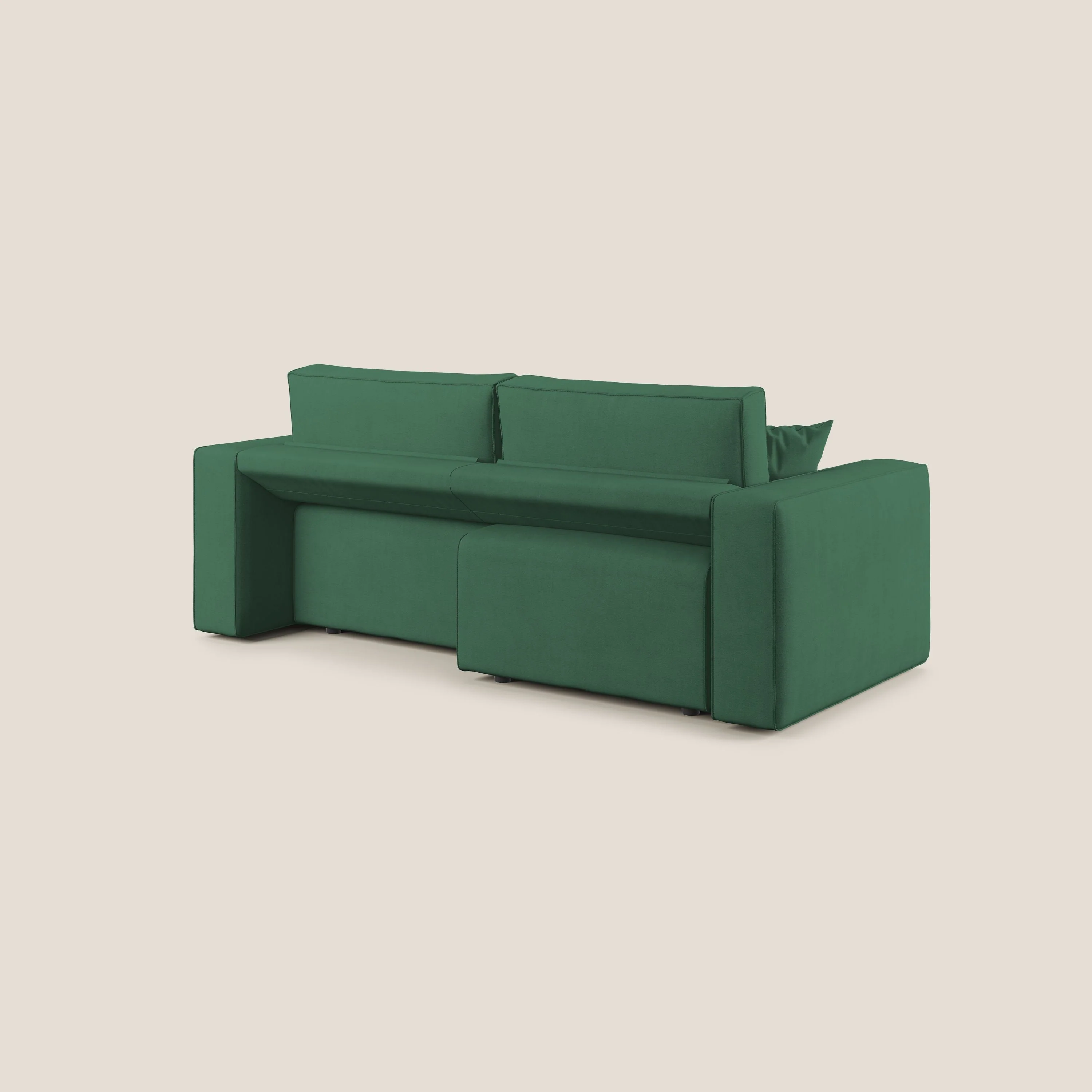 Morfeo canapé avec assise extractible en tissu imperméable T02 vert - Image 12