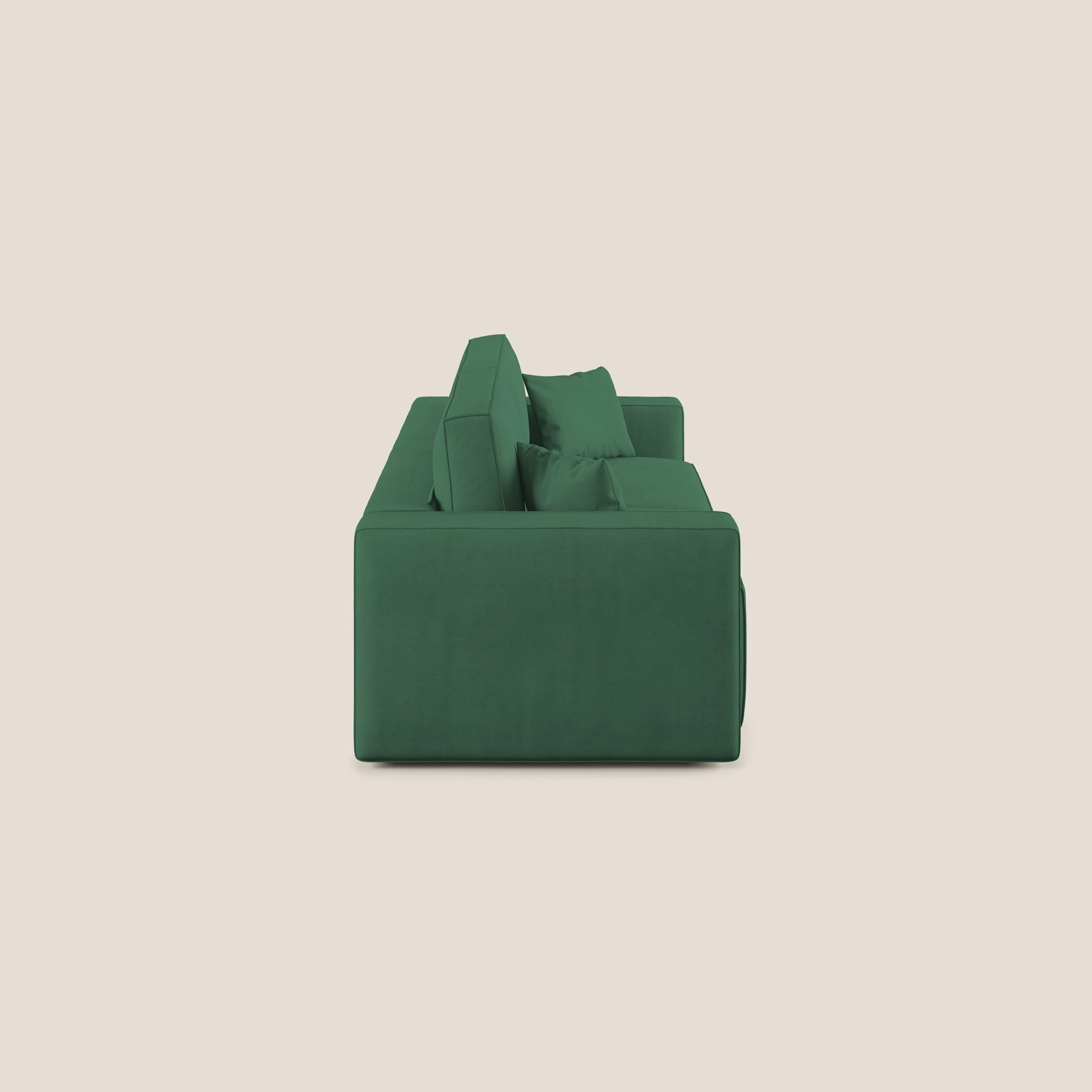 Morfeo canapé avec assise extractible en tissu imperméable T02 vert - Image 5