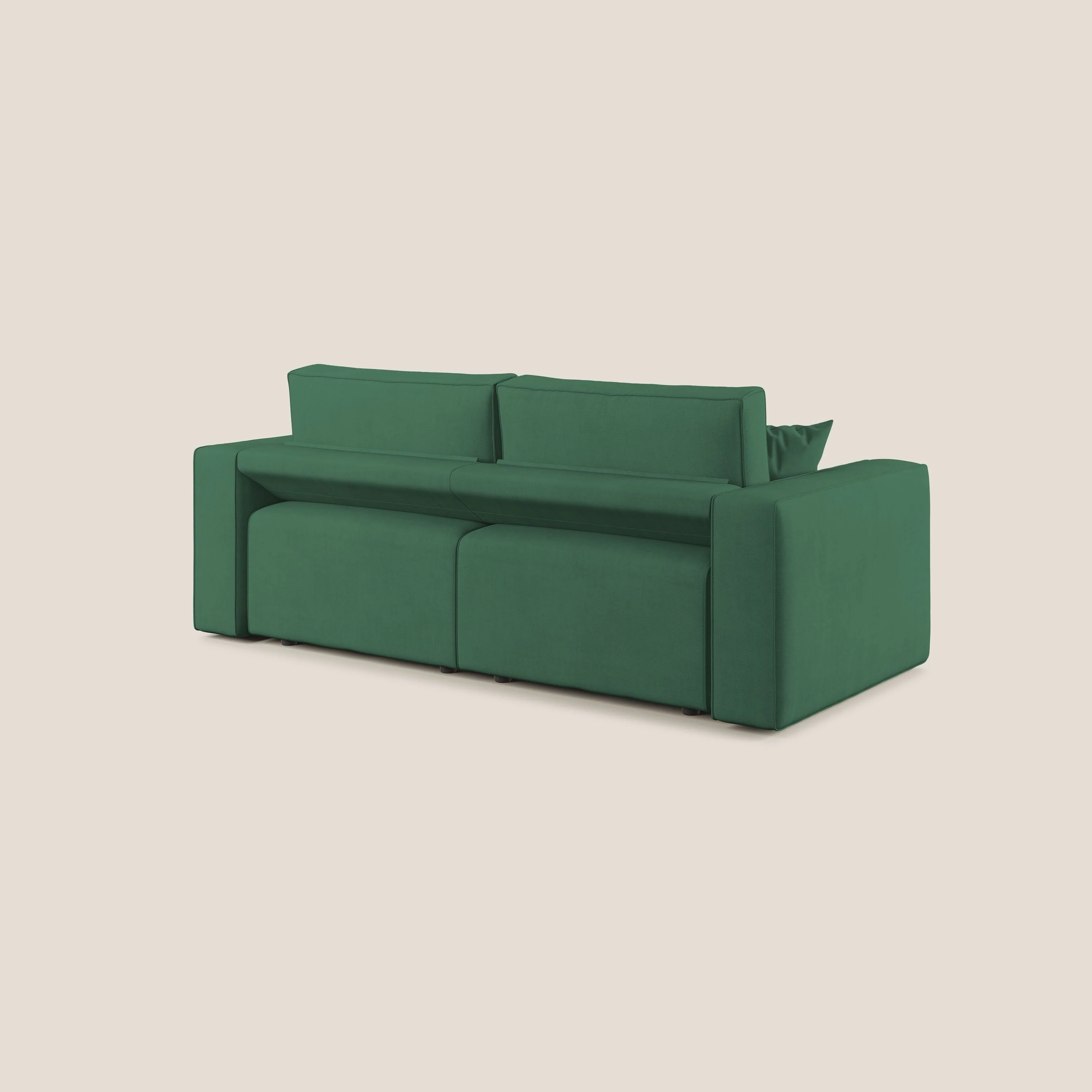 Morfeo canapé avec assise extractible en tissu imperméable T02 vert - Image 6