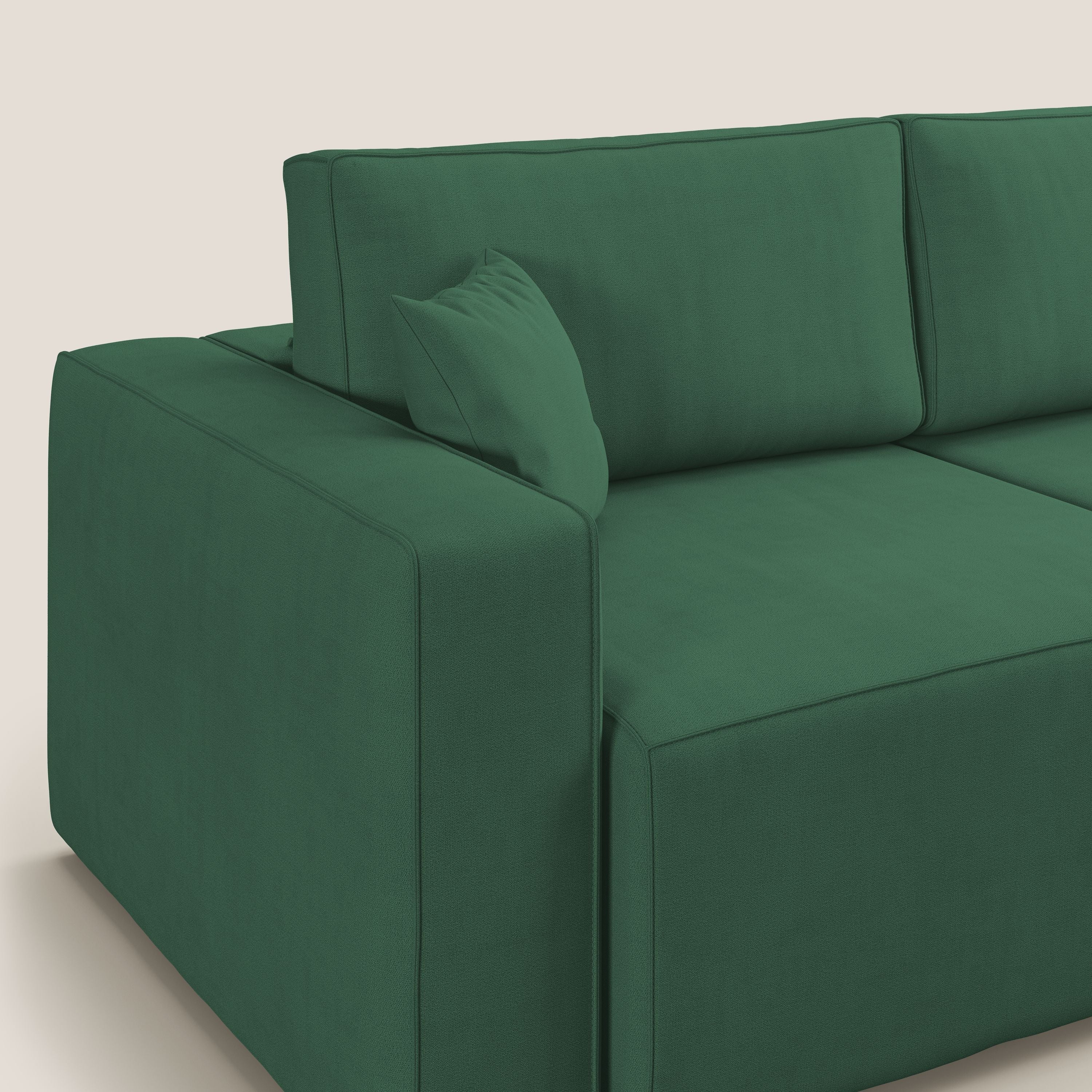 Morfeo canapé avec assise extractible en tissu imperméable T02 vert - Image 7