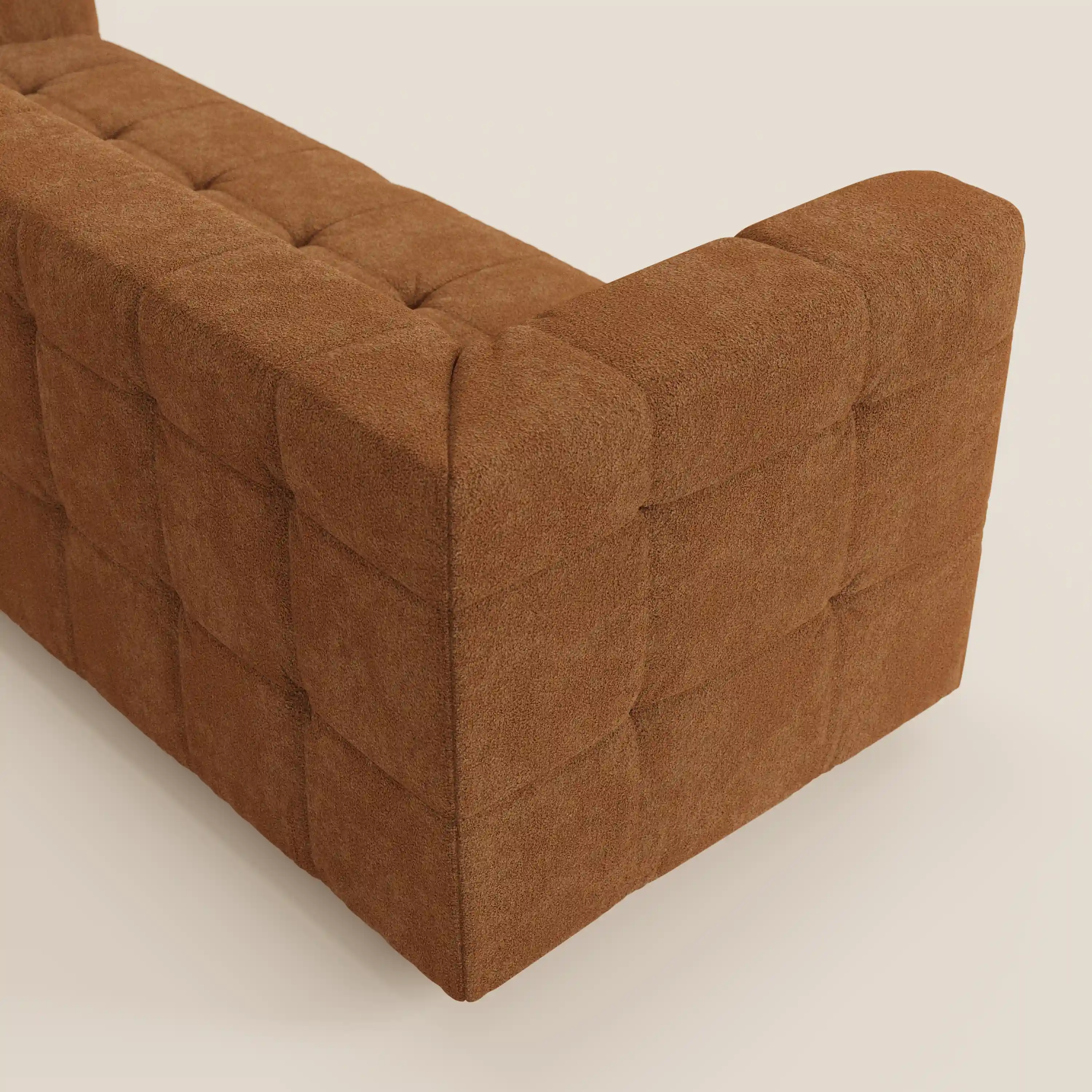 Mosaic – Canapé modulable 3 places en bouclé : avec finition capitonnée et design en tissu détachable T21 - Image 10