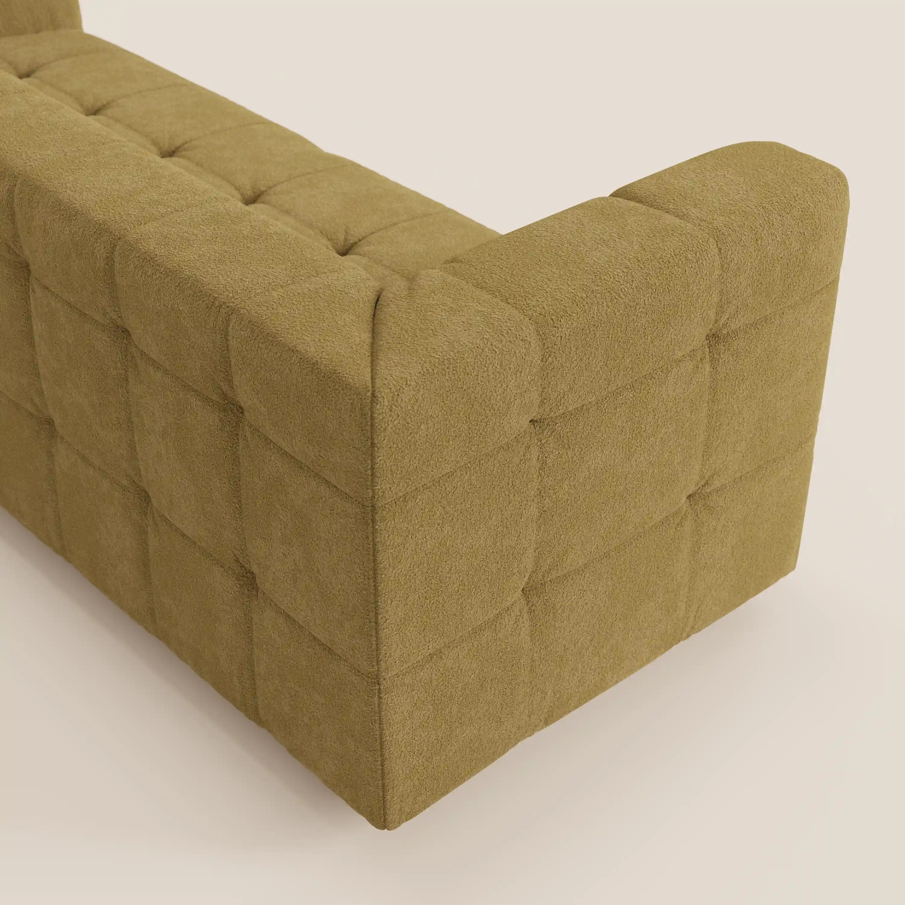 Mosaic – Canapé modulable 3 places en bouclé : avec finition capitonnée et design en tissu détachable T21 - Image 100