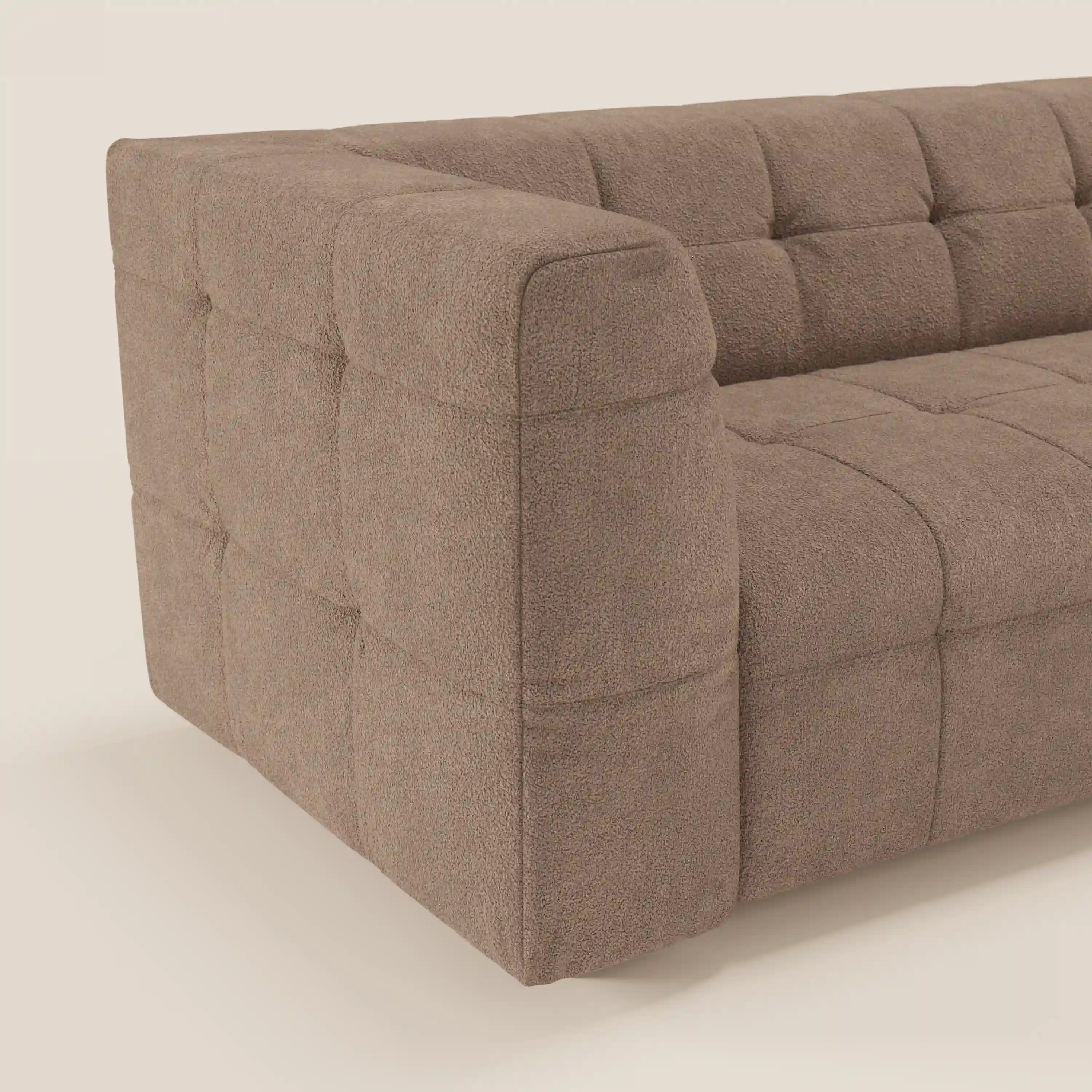 Mosaic – Canapé modulable 3 places en bouclé : avec finition capitonnée et design en tissu détachable T21 - Image 106