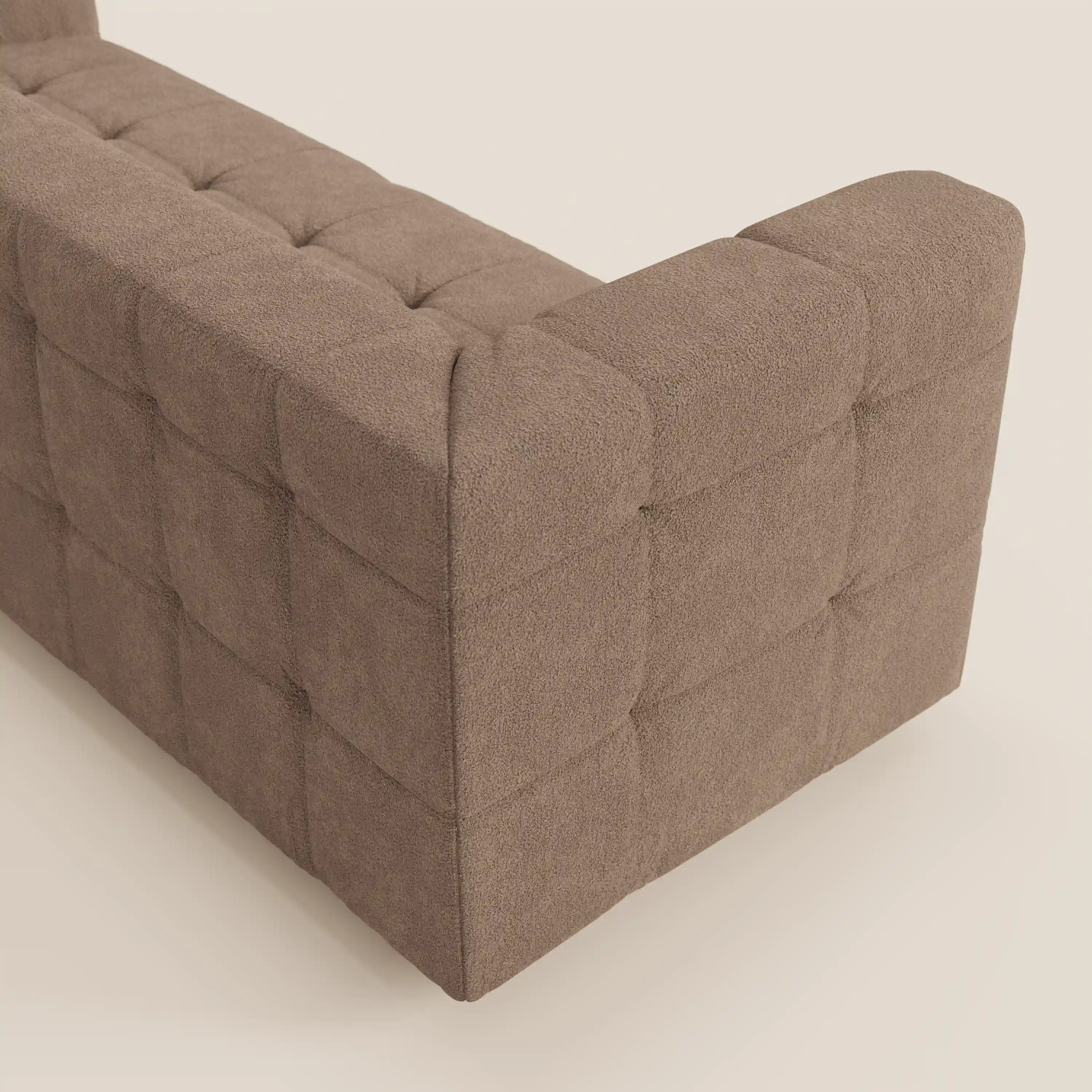 Mosaic – Canapé modulable 3 places en bouclé : avec finition capitonnée et design en tissu détachable T21 - Image 109