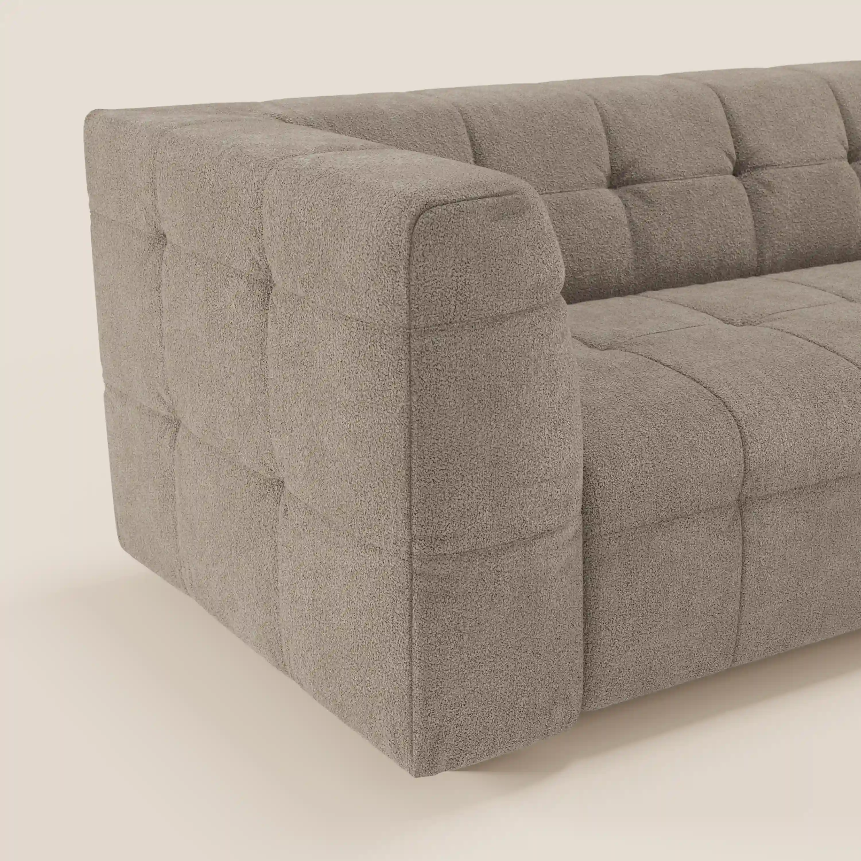 Mosaic – Canapé modulable 3 places en bouclé : avec finition capitonnée et design en tissu détachable T21 - Image 115
