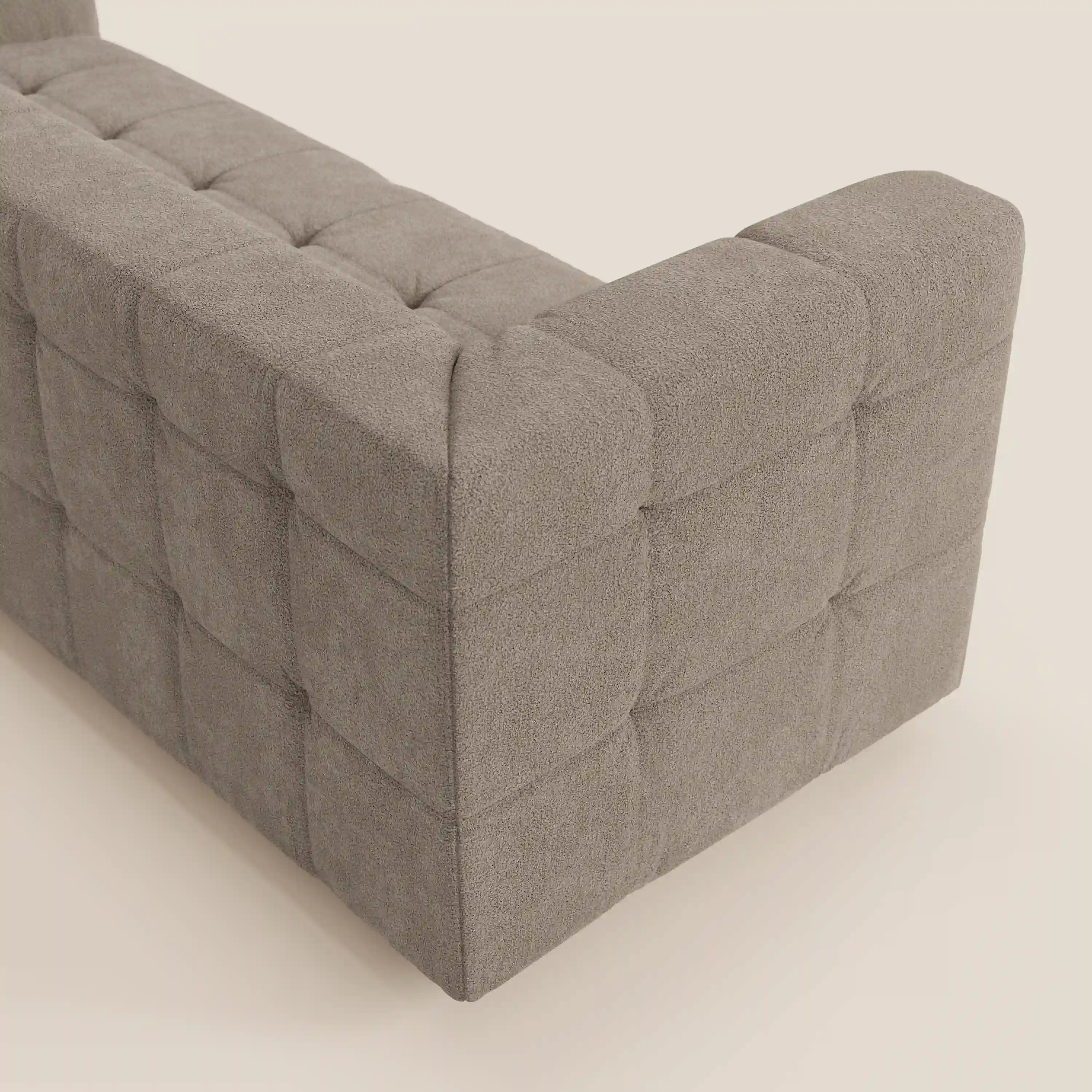 Mosaic – Canapé modulable 3 places en bouclé : avec finition capitonnée et design en tissu détachable T21 - Image 118