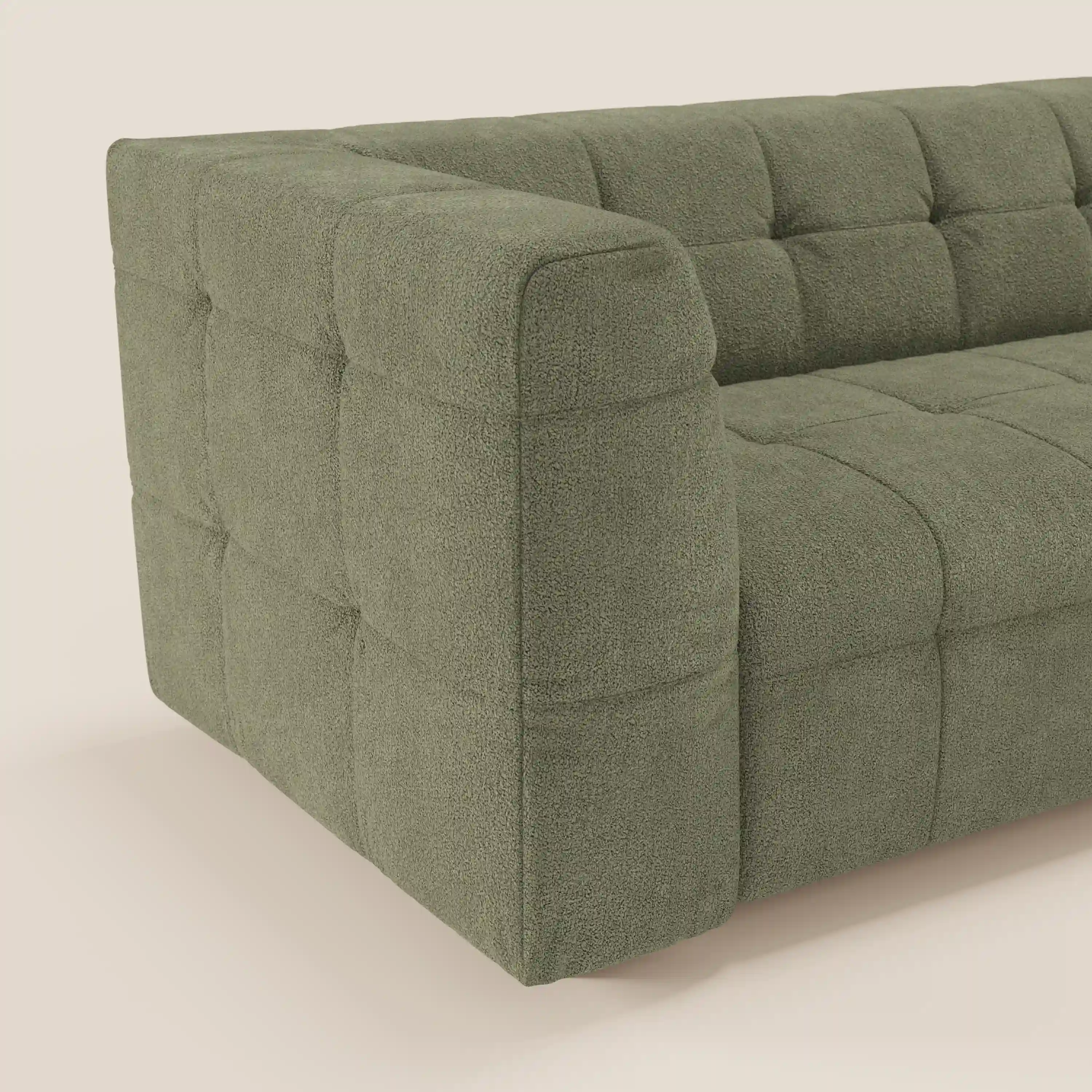 Mosaic – Canapé modulable 3 places en bouclé : avec finition capitonnée et design en tissu détachable T21 - Image 124