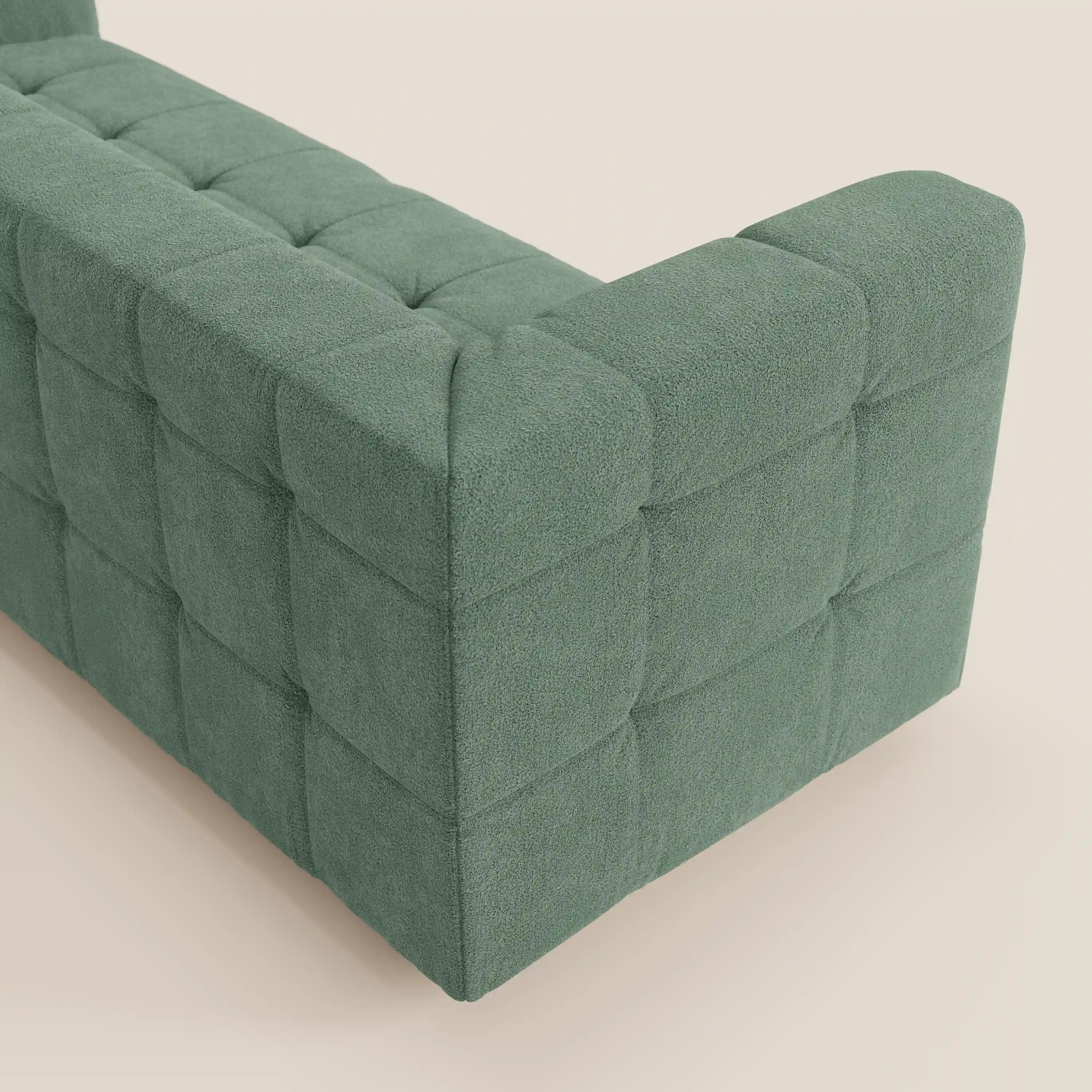 Mosaic – Canapé modulable 3 places en bouclé : avec finition capitonnée et design en tissu détachable T21 - Image 136