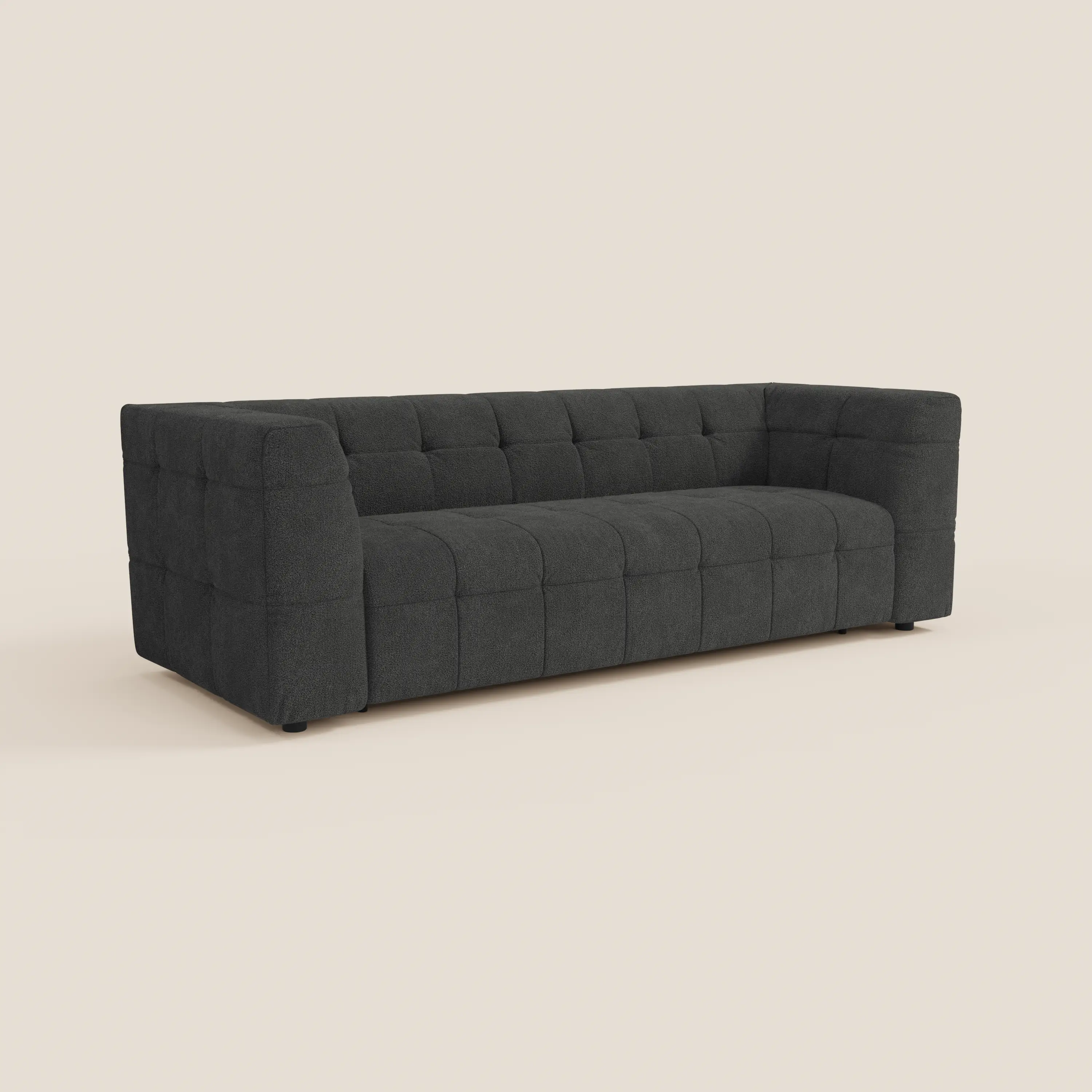 Mosaic – Canapé modulable 3 places en bouclé : avec finition capitonnée et design en tissu détachable T21 - Image 14