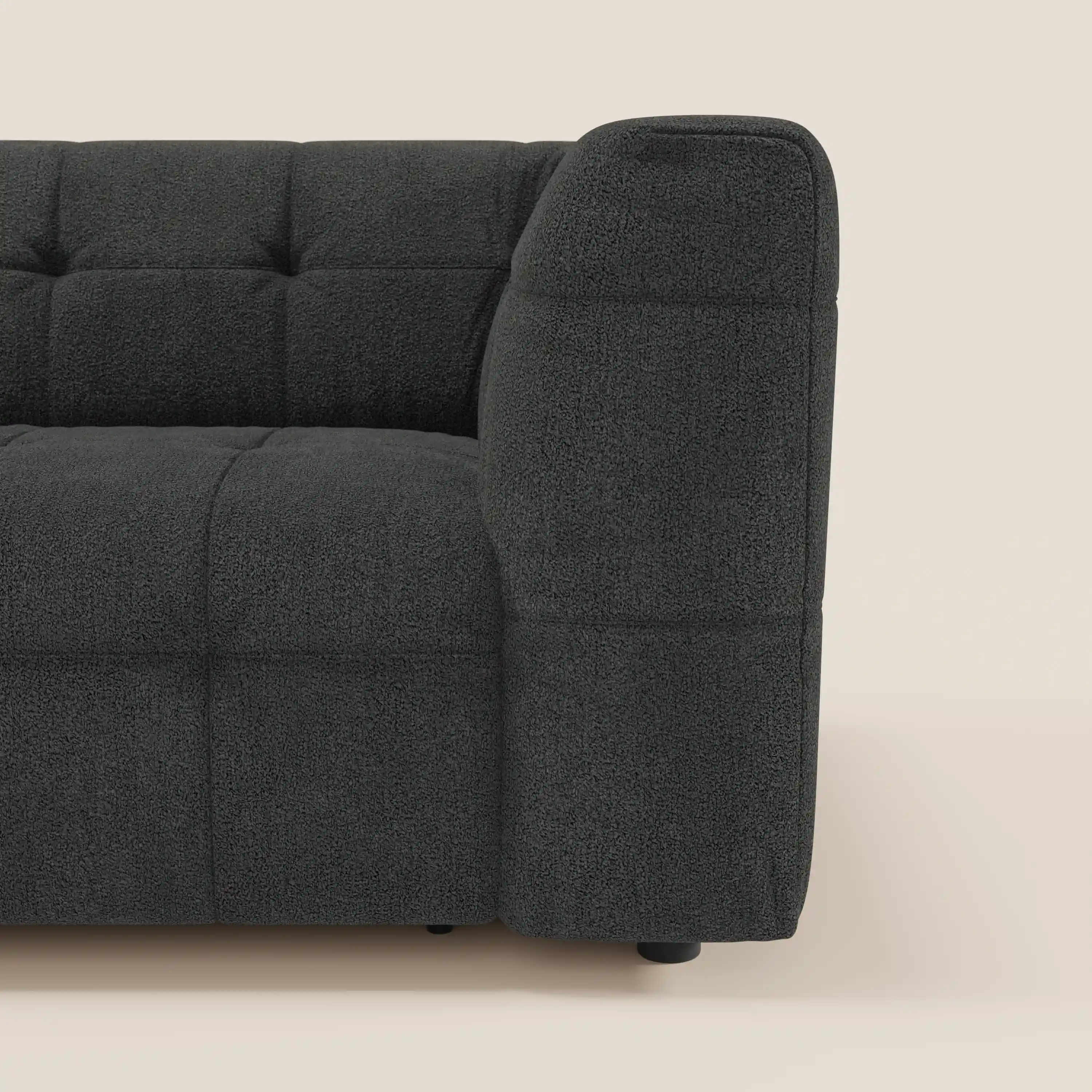 Mosaic – Canapé modulable 3 places en bouclé : avec finition capitonnée et design en tissu détachable T21 - Image 15