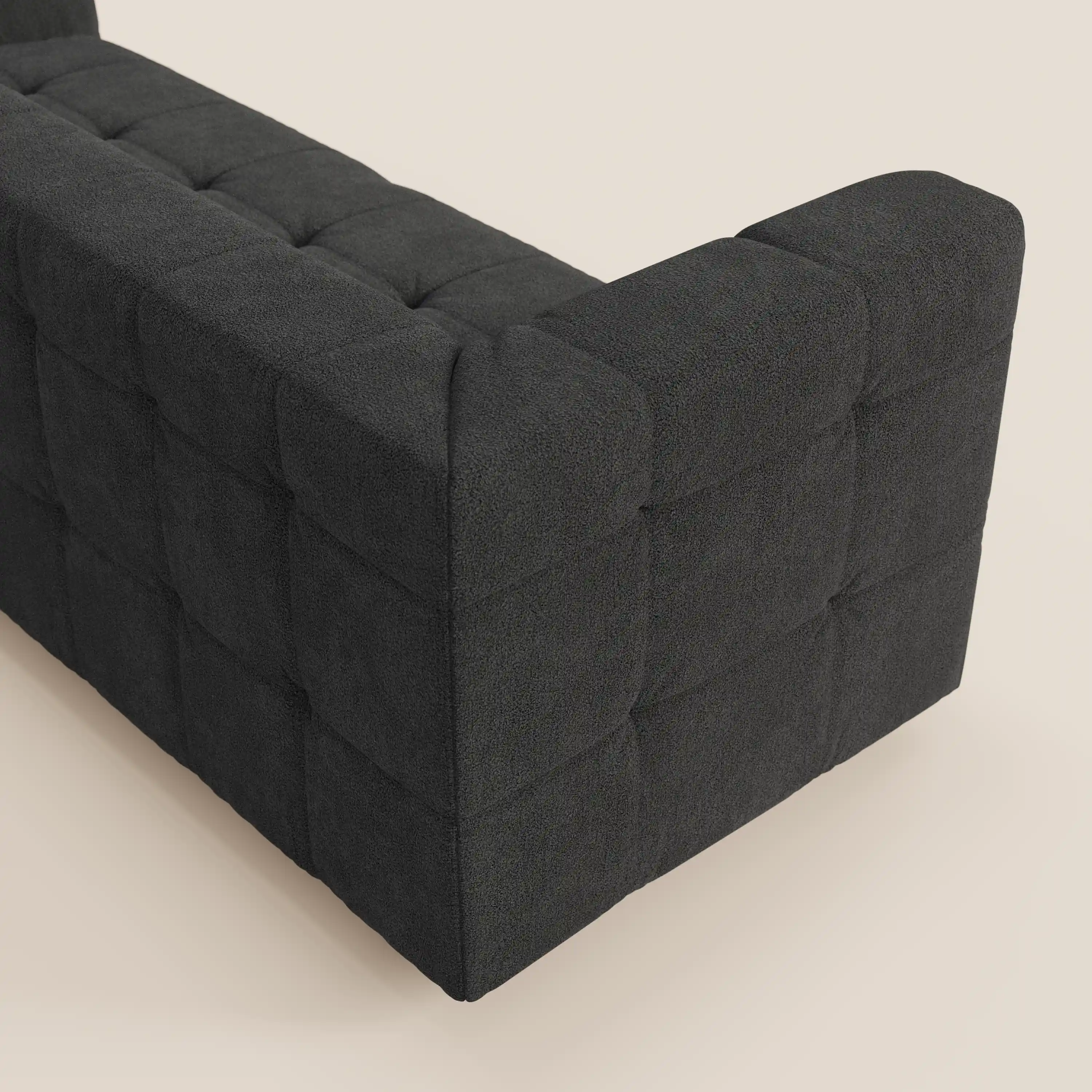 Mosaic – Canapé modulable 3 places en bouclé : avec finition capitonnée et design en tissu détachable T21 - Image 19