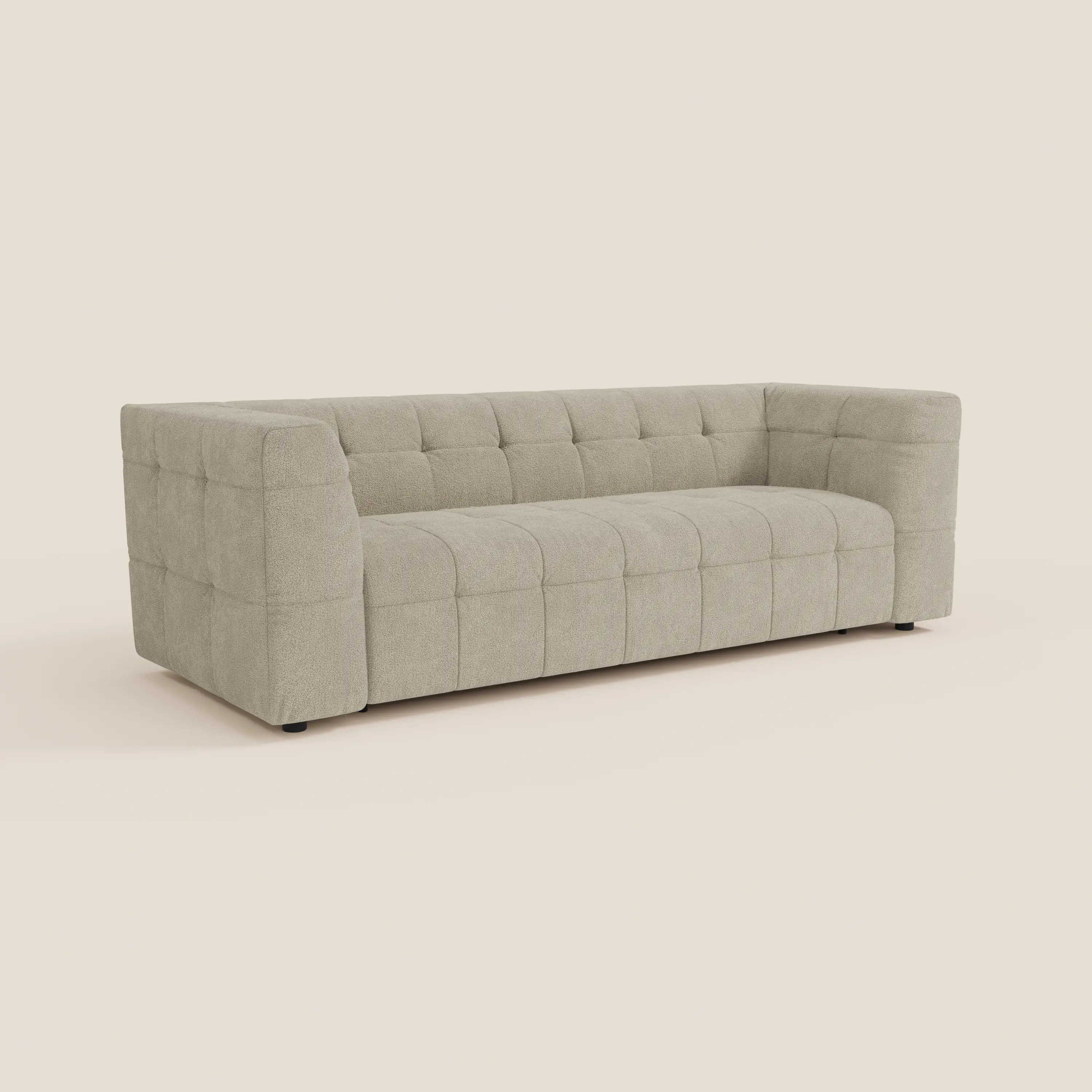 Mosaic – Canapé modulable 3 places en bouclé : avec finition capitonnée et design en tissu détachable T21 - Image 23