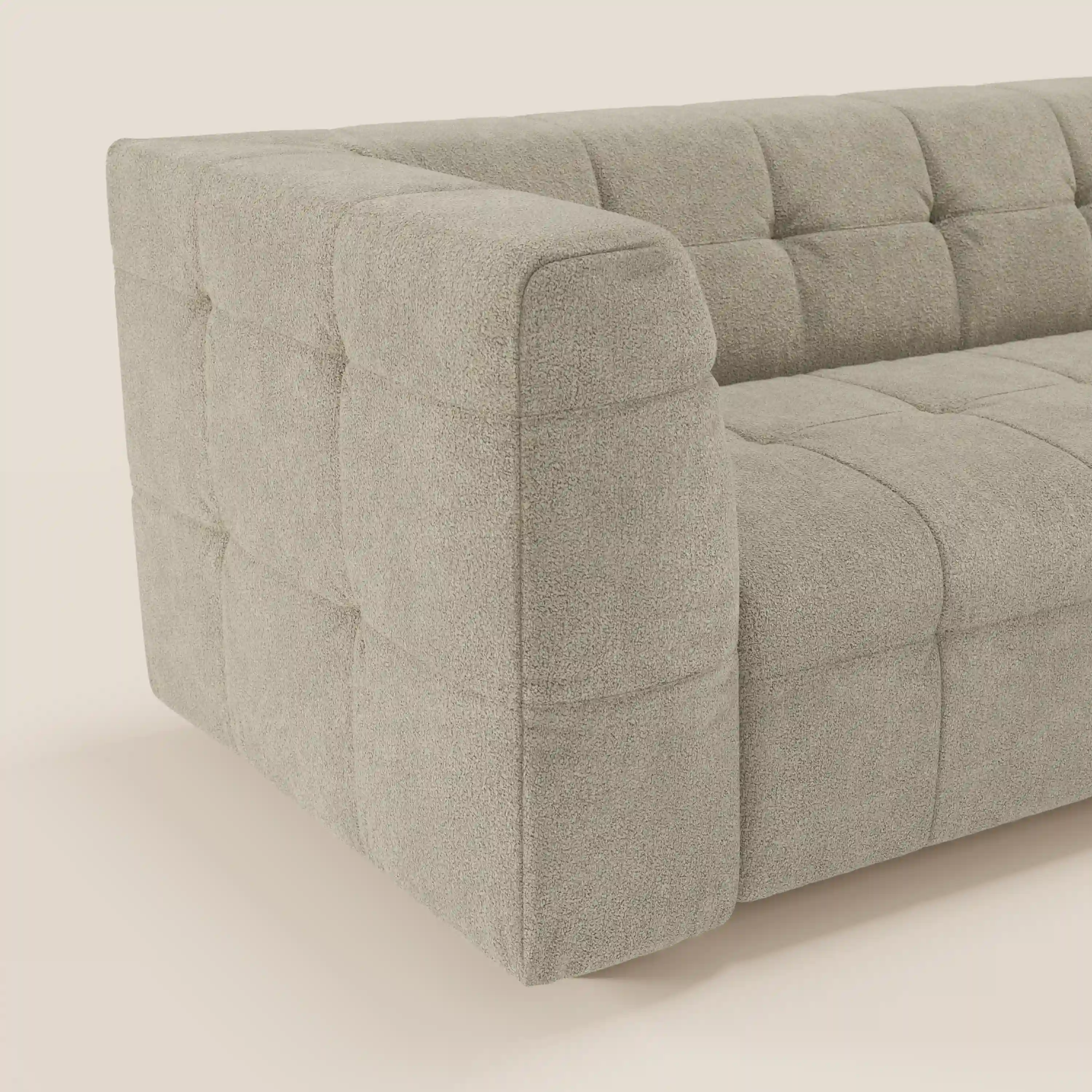 Mosaic – Canapé modulable 3 places en bouclé : avec finition capitonnée et design en tissu détachable T21 - Image 25