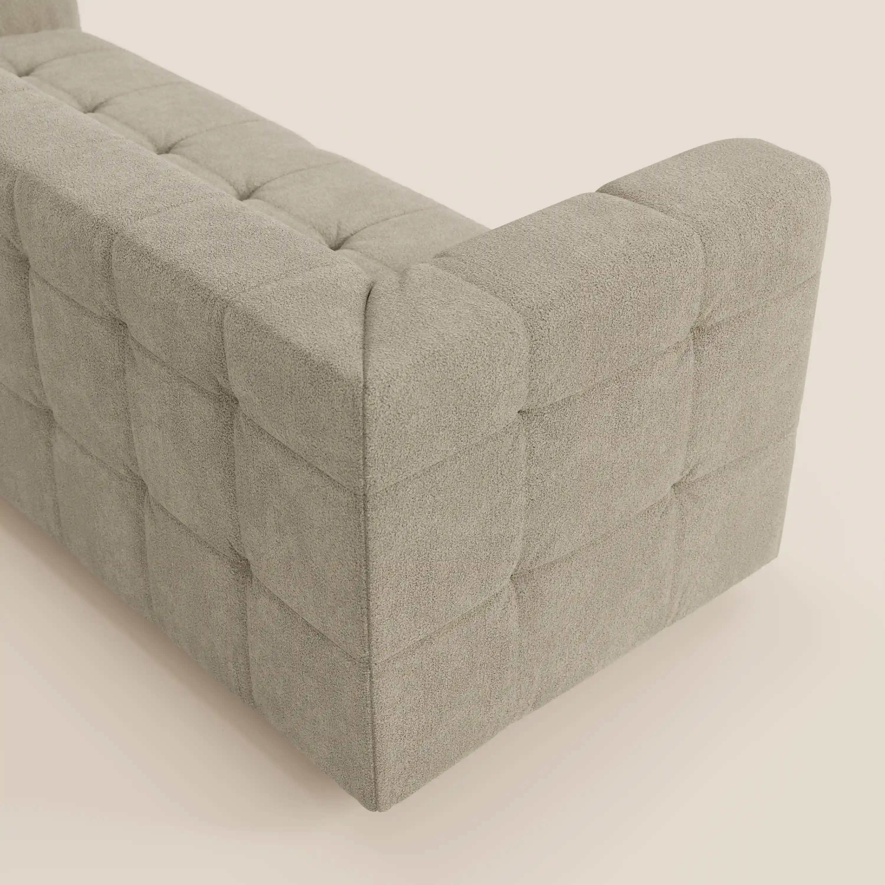 Mosaic – Canapé modulable 3 places en bouclé : avec finition capitonnée et design en tissu détachable T21 - Image 28