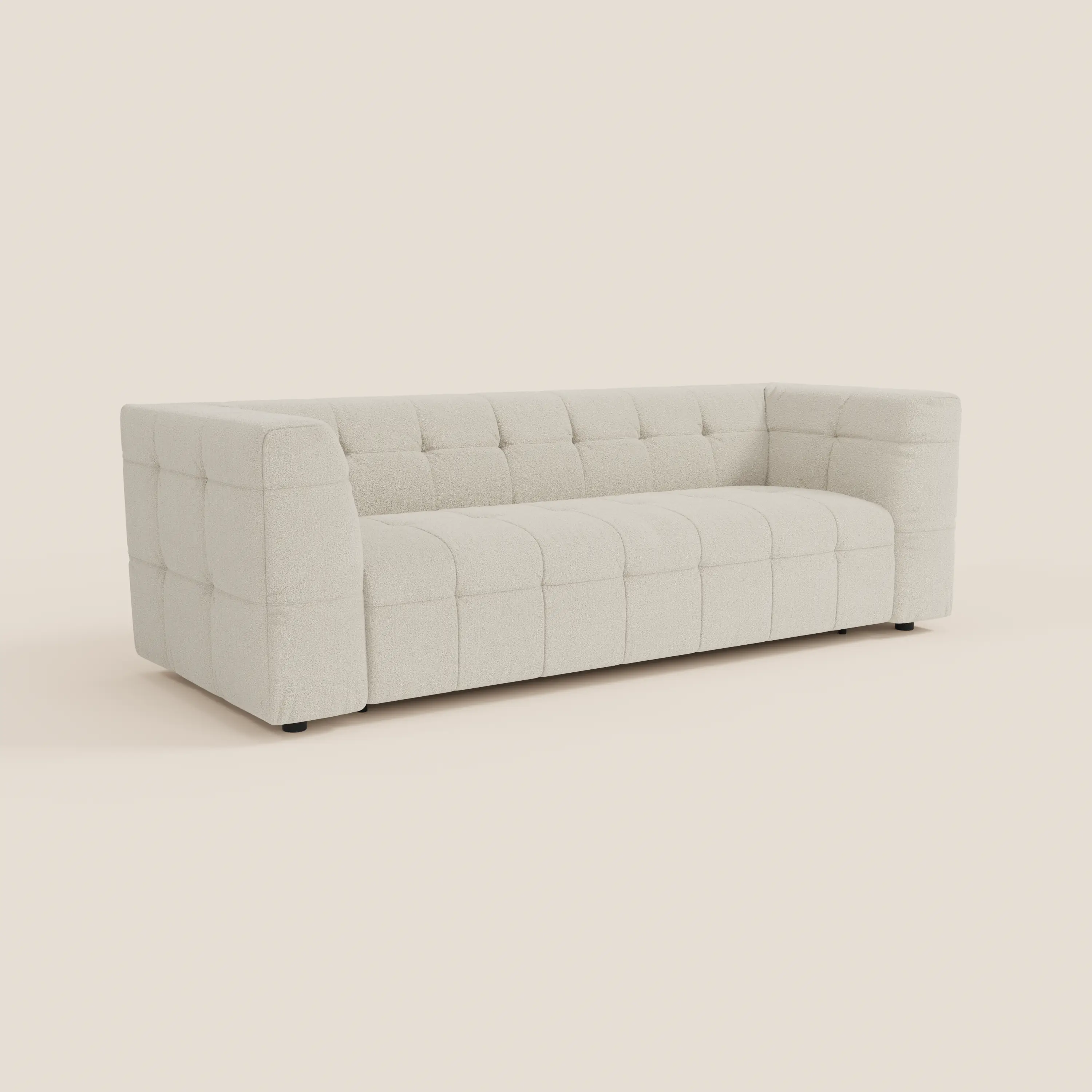 Mosaic – Canapé modulable 3 places en bouclé : avec finition capitonnée et design en tissu détachable T21 - Image 32