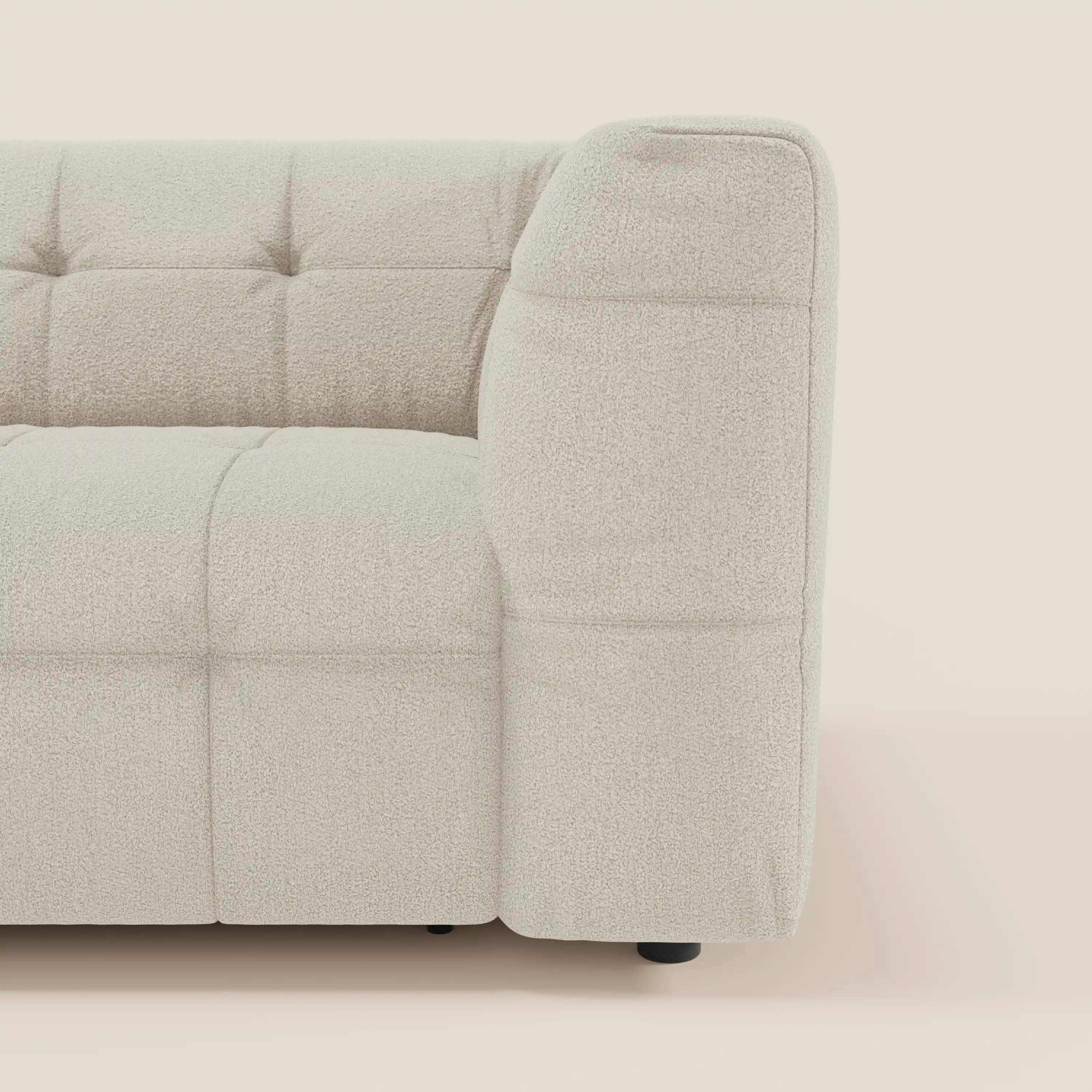 Mosaic – Canapé modulable 3 places en bouclé : avec finition capitonnée et design en tissu détachable T21 - Image 33