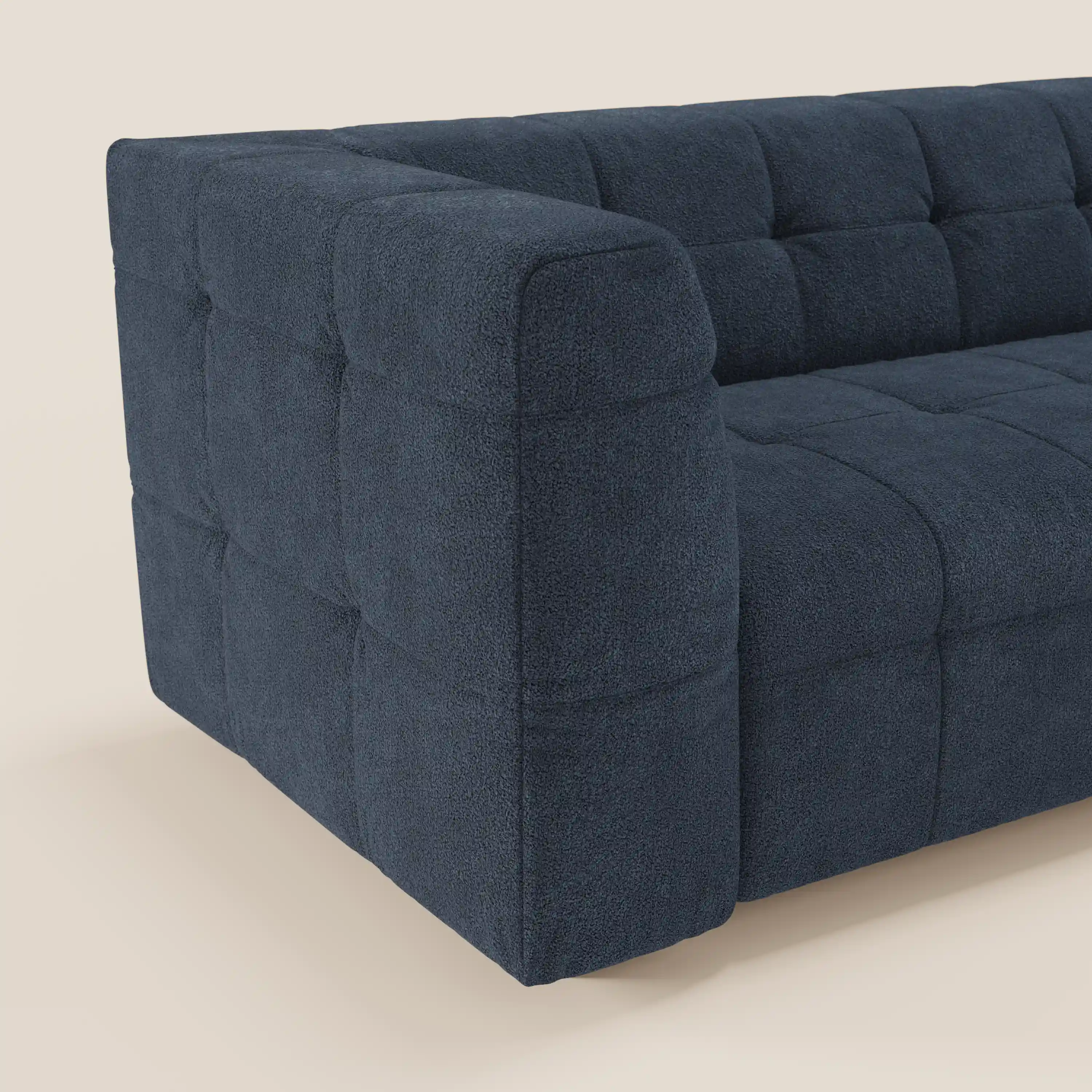 Mosaic – Canapé modulable 3 places en bouclé : avec finition capitonnée et design en tissu détachable T21 - Image 43