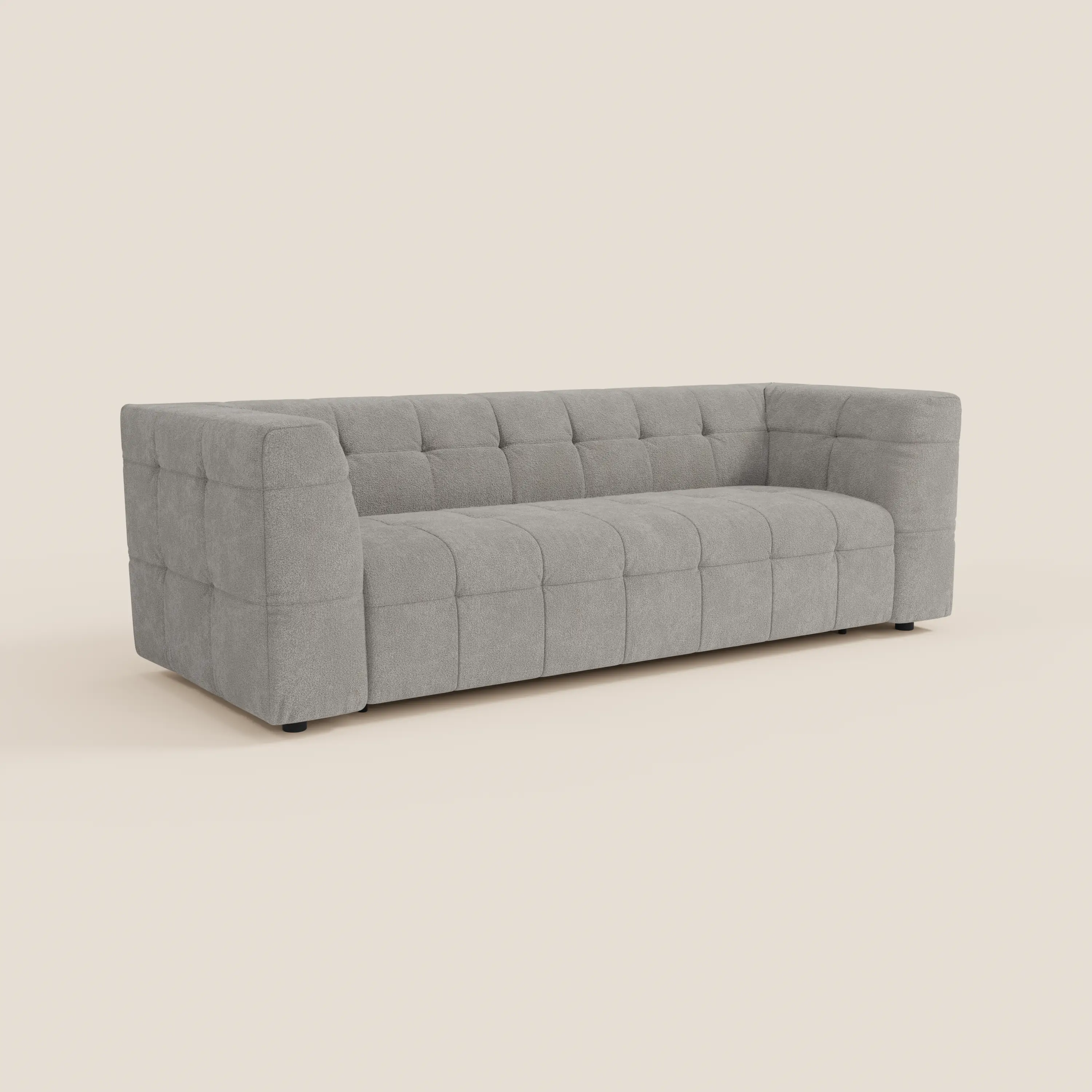Mosaic – Canapé modulable 3 places en bouclé : avec finition capitonnée et design en tissu détachable T21 - Image 50