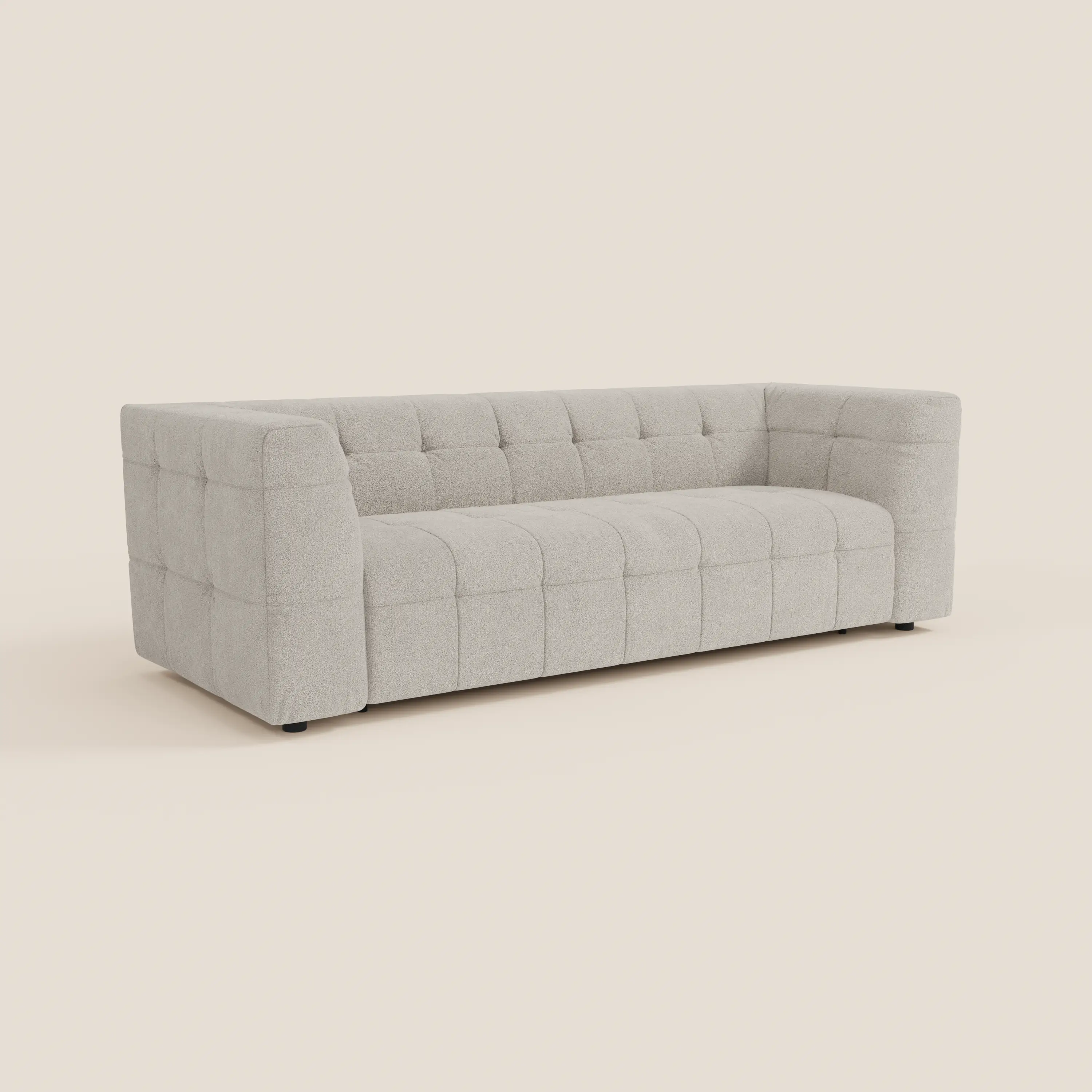 Mosaic – Canapé modulable 3 places en bouclé : avec finition capitonnée et design en tissu détachable T21 - Image 59