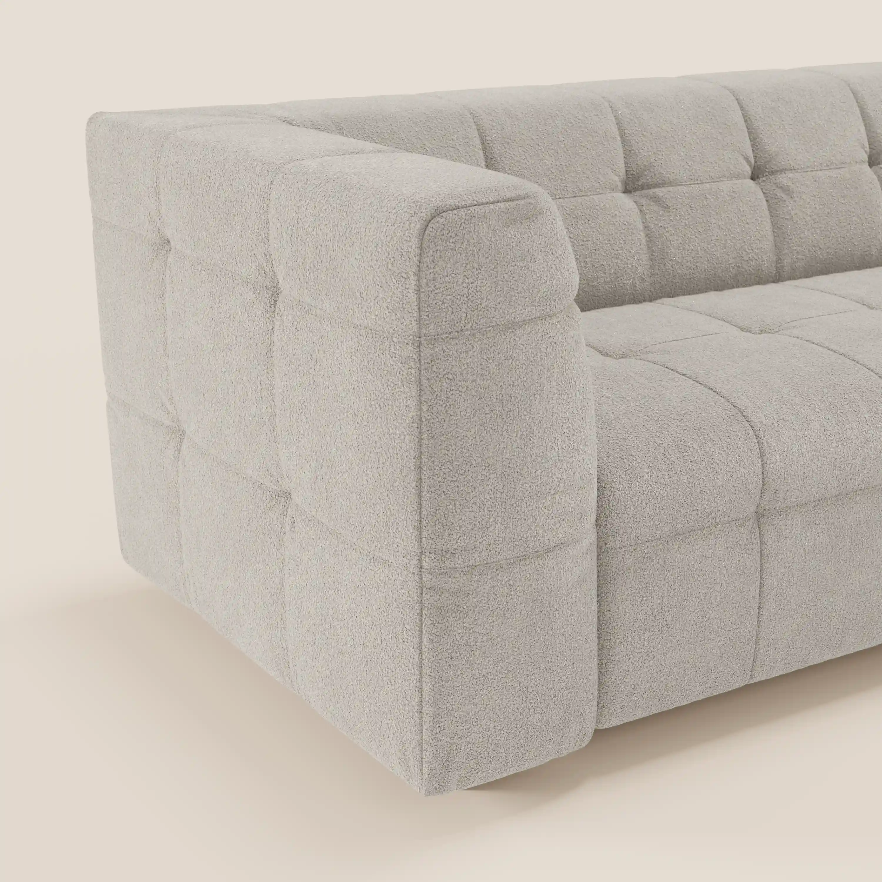 Mosaic – Canapé modulable 3 places en bouclé : avec finition capitonnée et design en tissu détachable T21 - Image 61