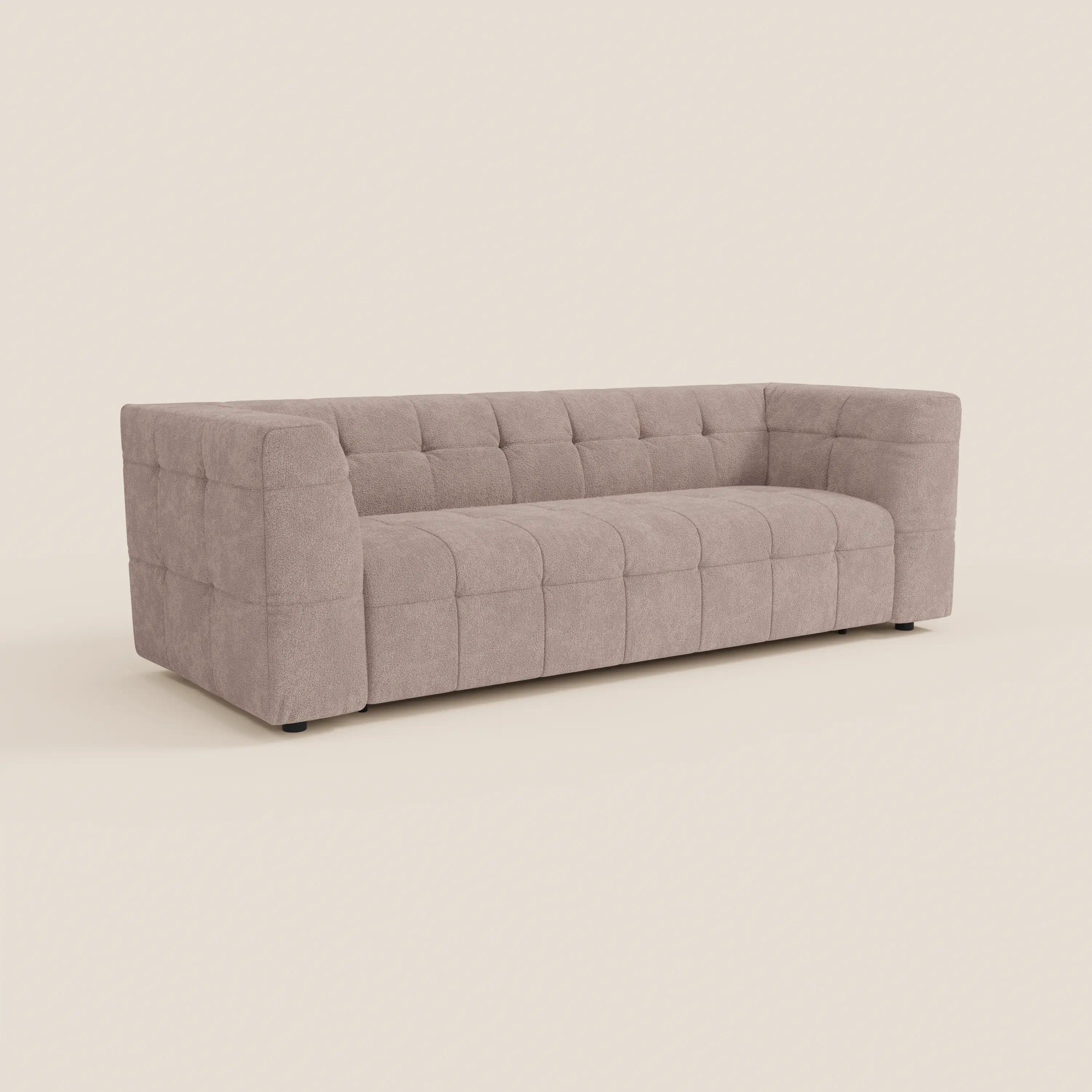 Mosaic – Canapé modulable 3 places en bouclé : avec finition capitonnée et design en tissu détachable T21 - Image 77