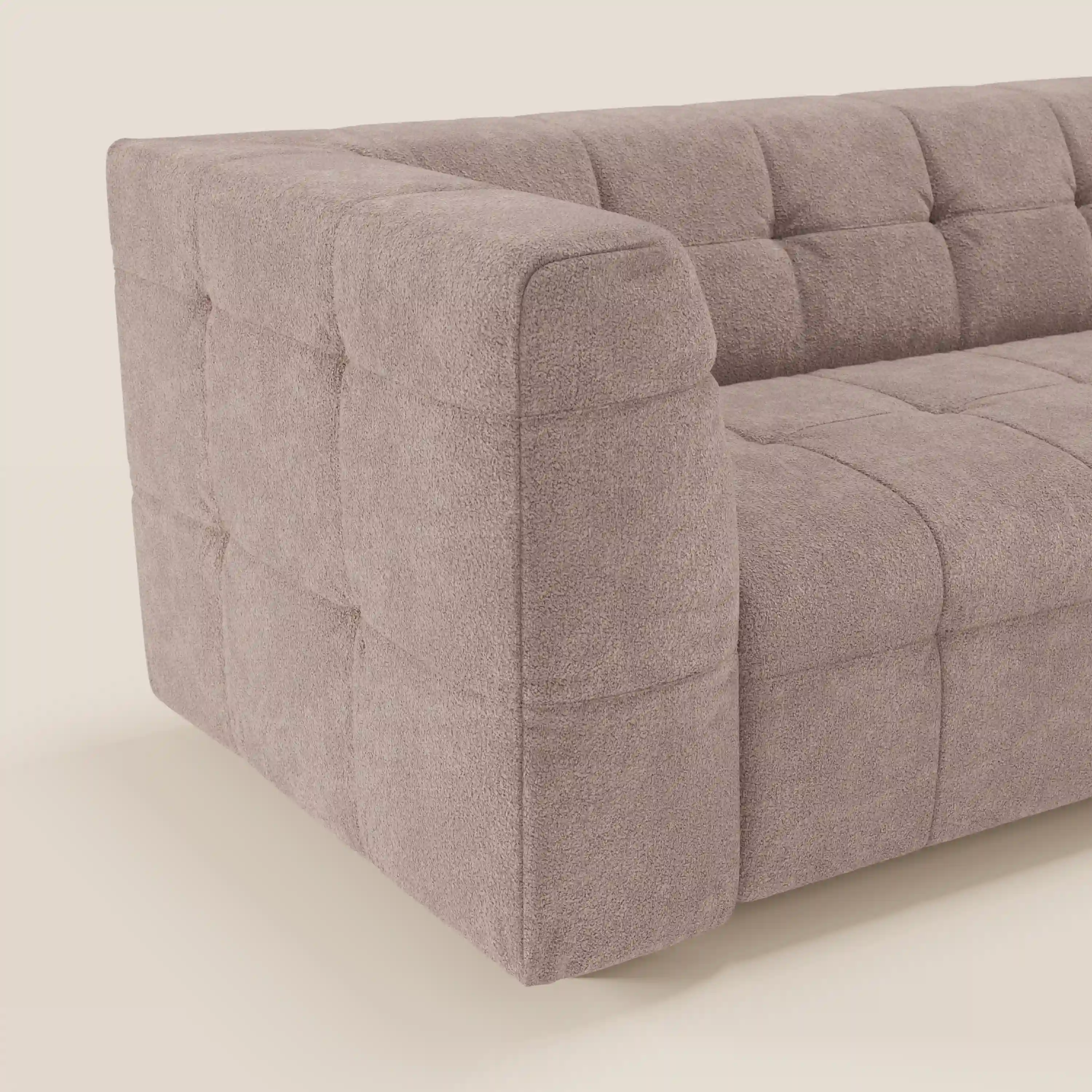 Mosaic – Canapé modulable 3 places en bouclé : avec finition capitonnée et design en tissu détachable T21 - Image 79