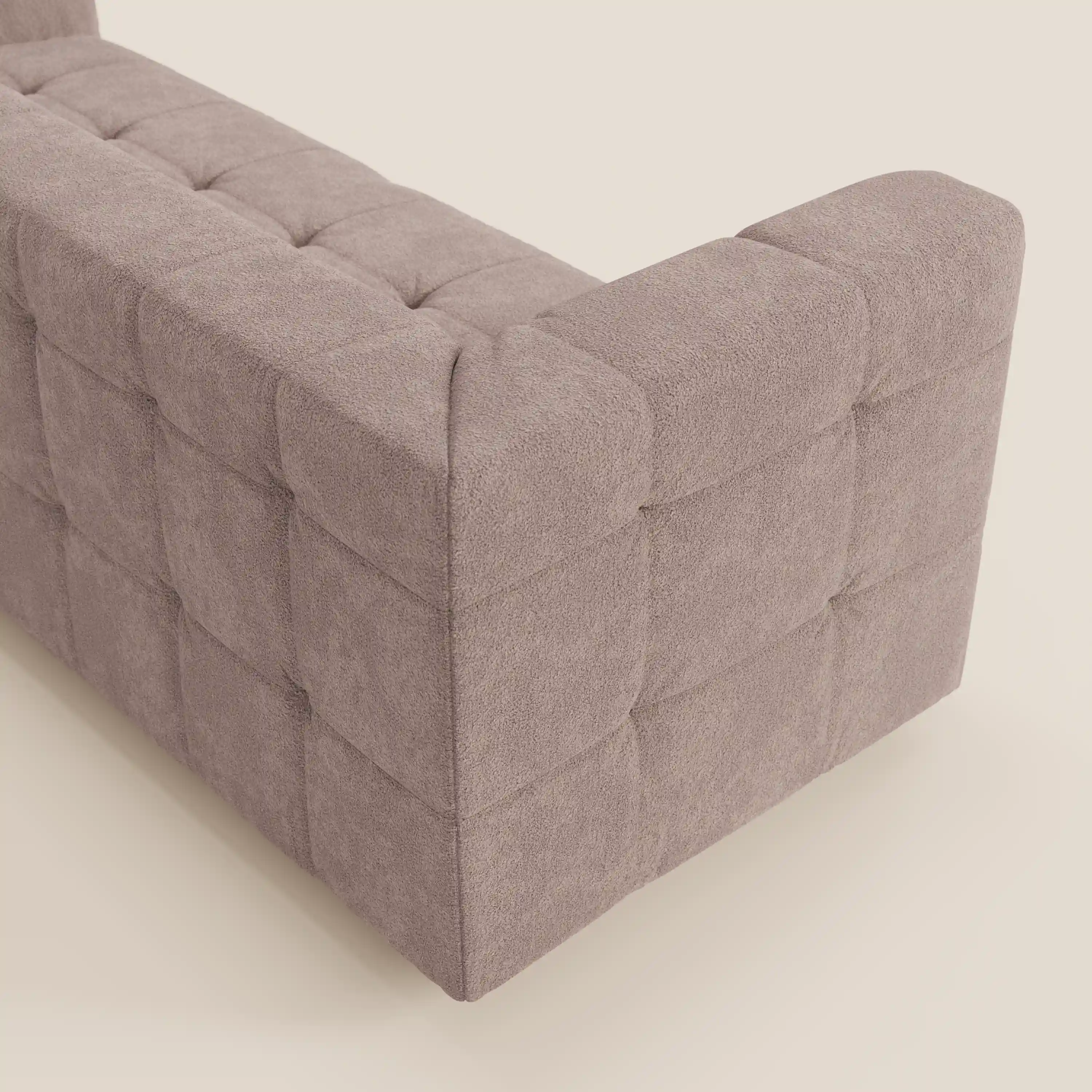 Mosaic – Canapé modulable 3 places en bouclé : avec finition capitonnée et design en tissu détachable T21 - Image 82