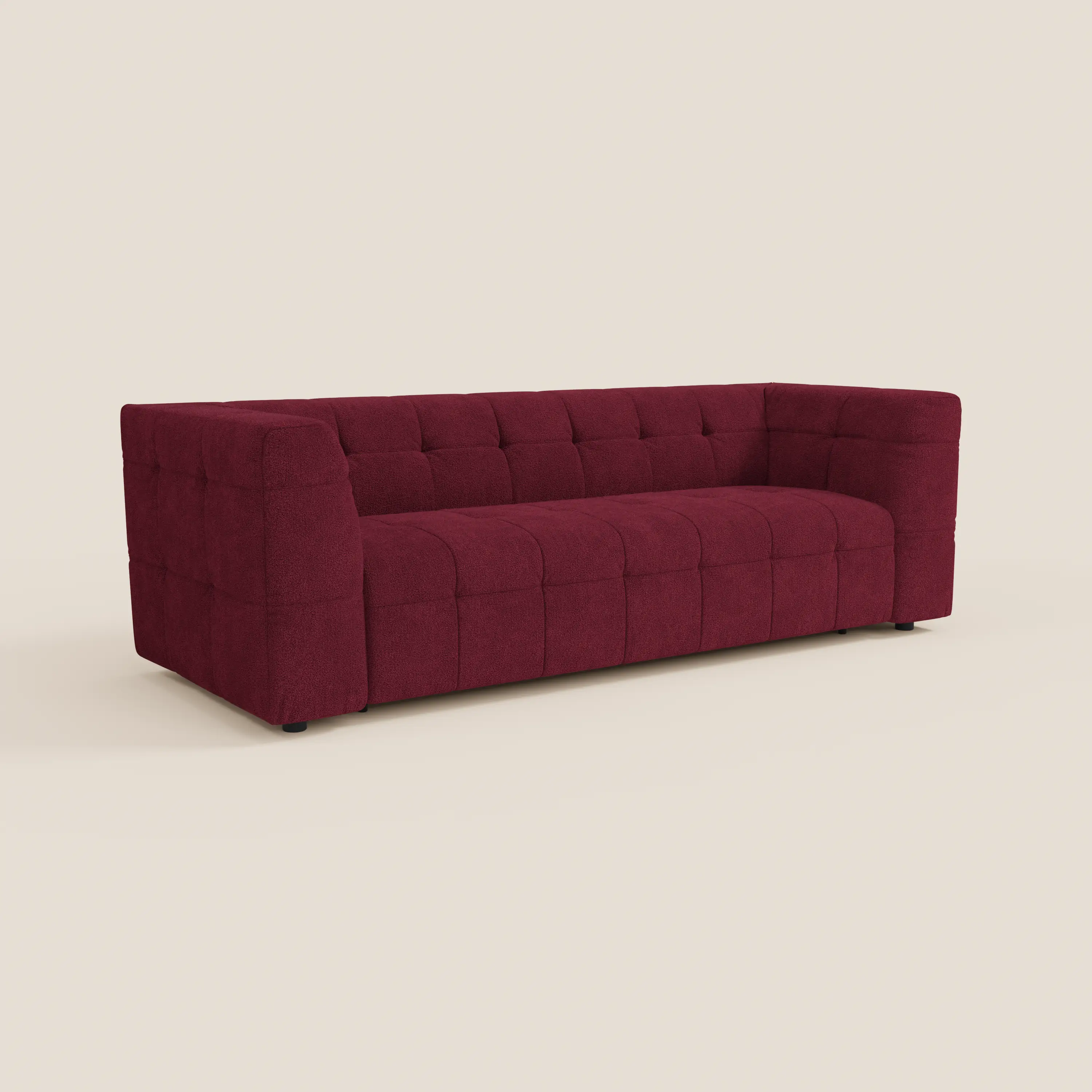 Mosaic – Canapé modulable 3 places en bouclé : avec finition capitonnée et design en tissu détachable T21 - Image 86