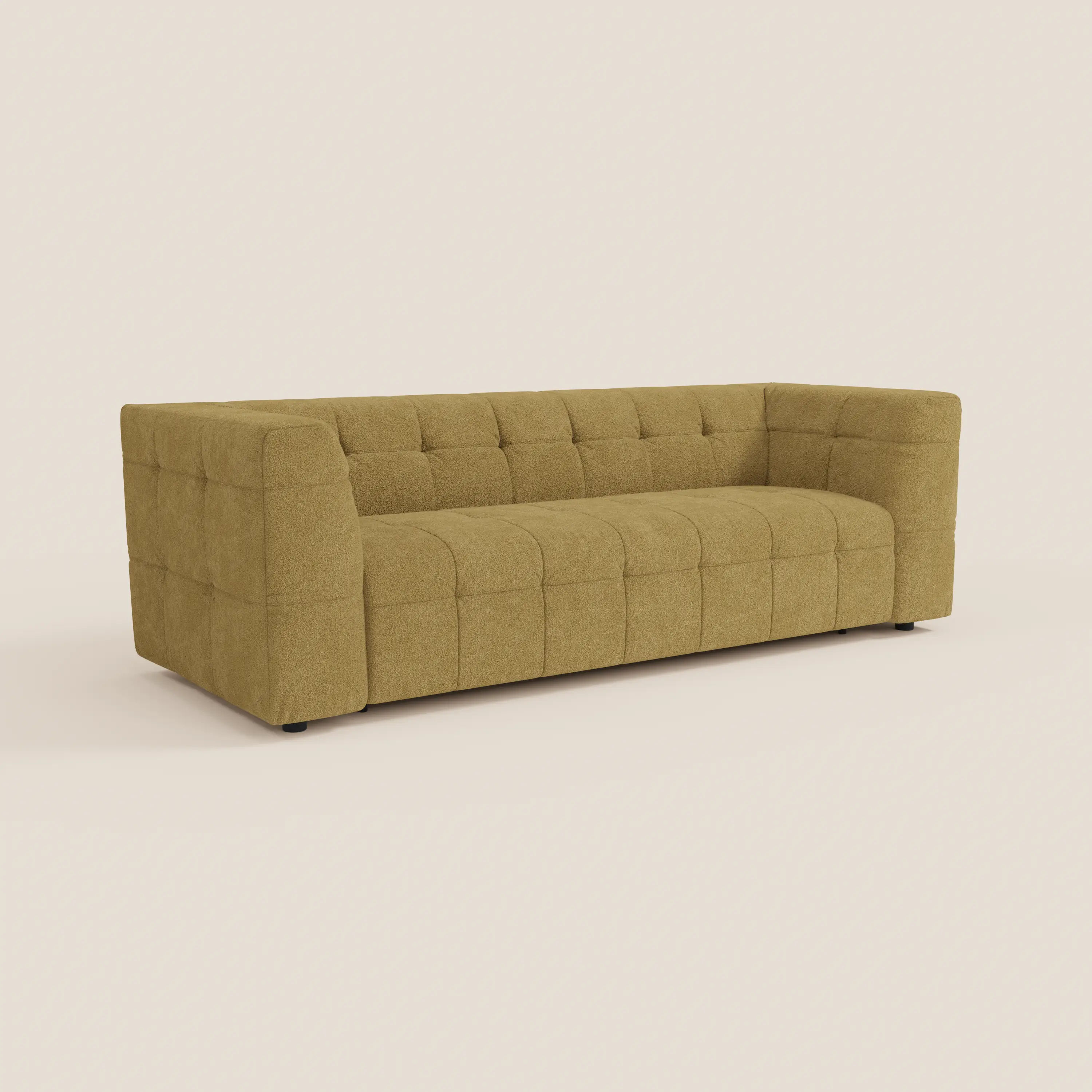 Mosaic – Canapé modulable 3 places en bouclé : avec finition capitonnée et design en tissu détachable T21 - Image 95