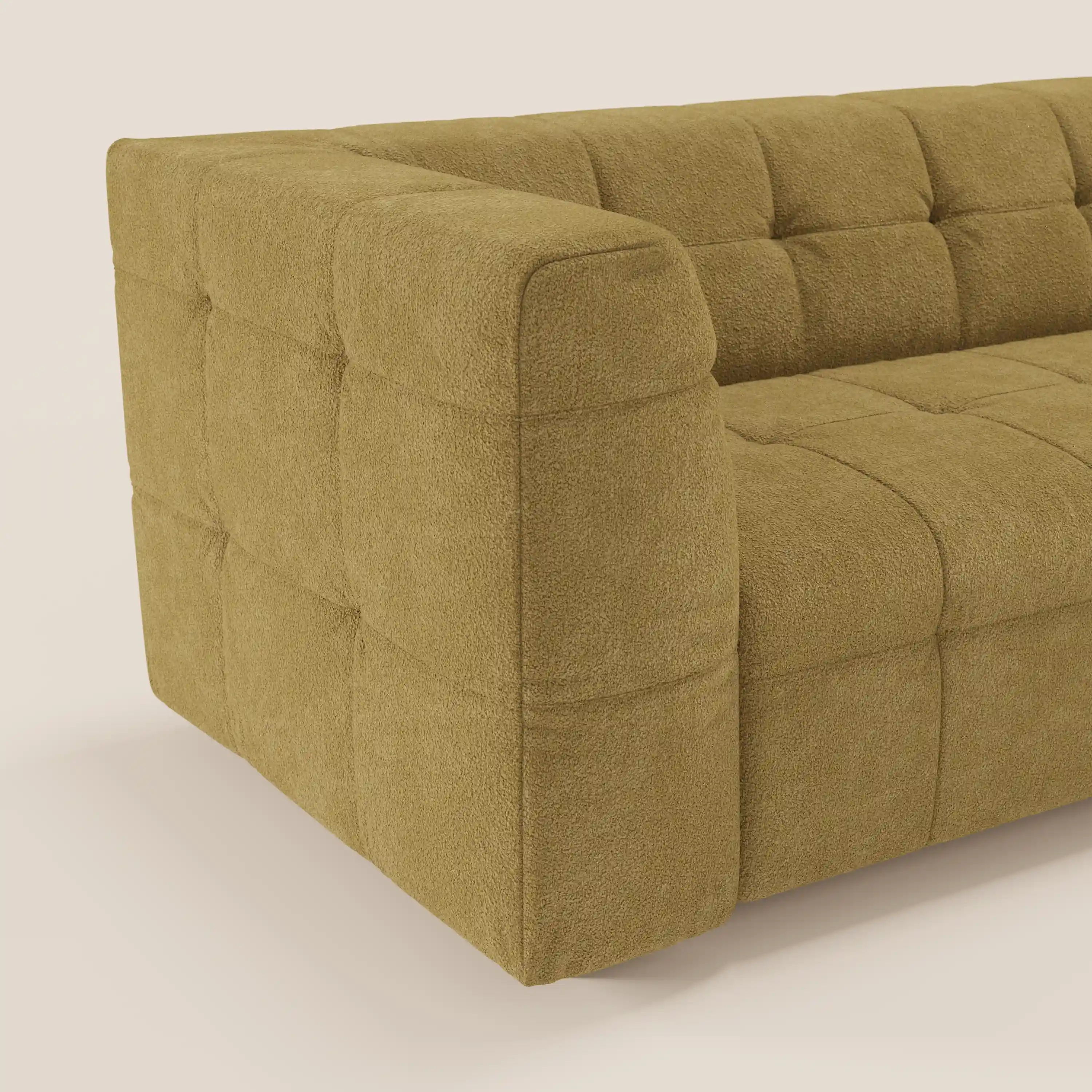 Mosaic – Canapé modulable 3 places en bouclé : avec finition capitonnée et design en tissu détachable T21 - Image 97