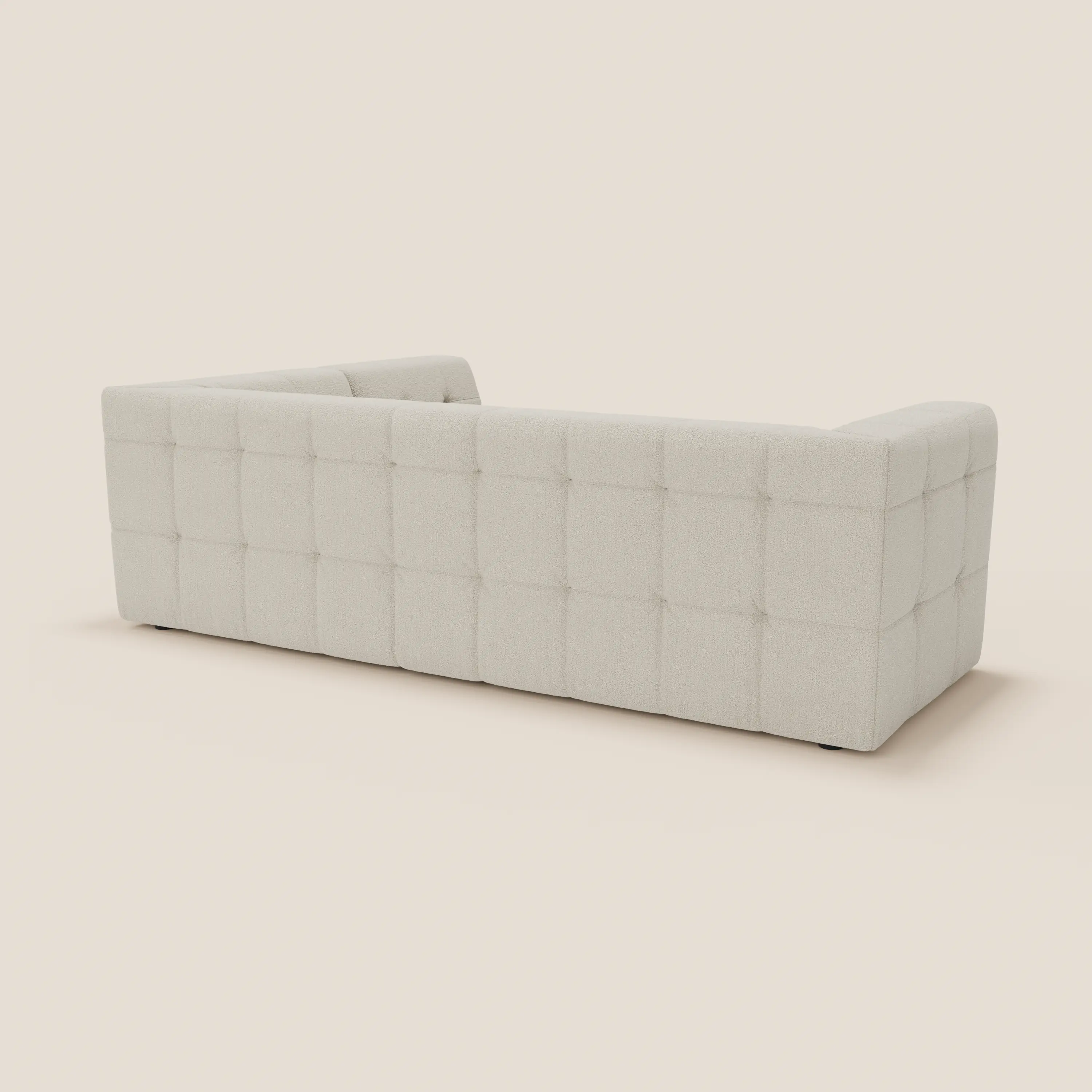 Mosaic canapé d'angle modulable en bouclé : capitonné et design en tissu détachable T21 - Image 10
