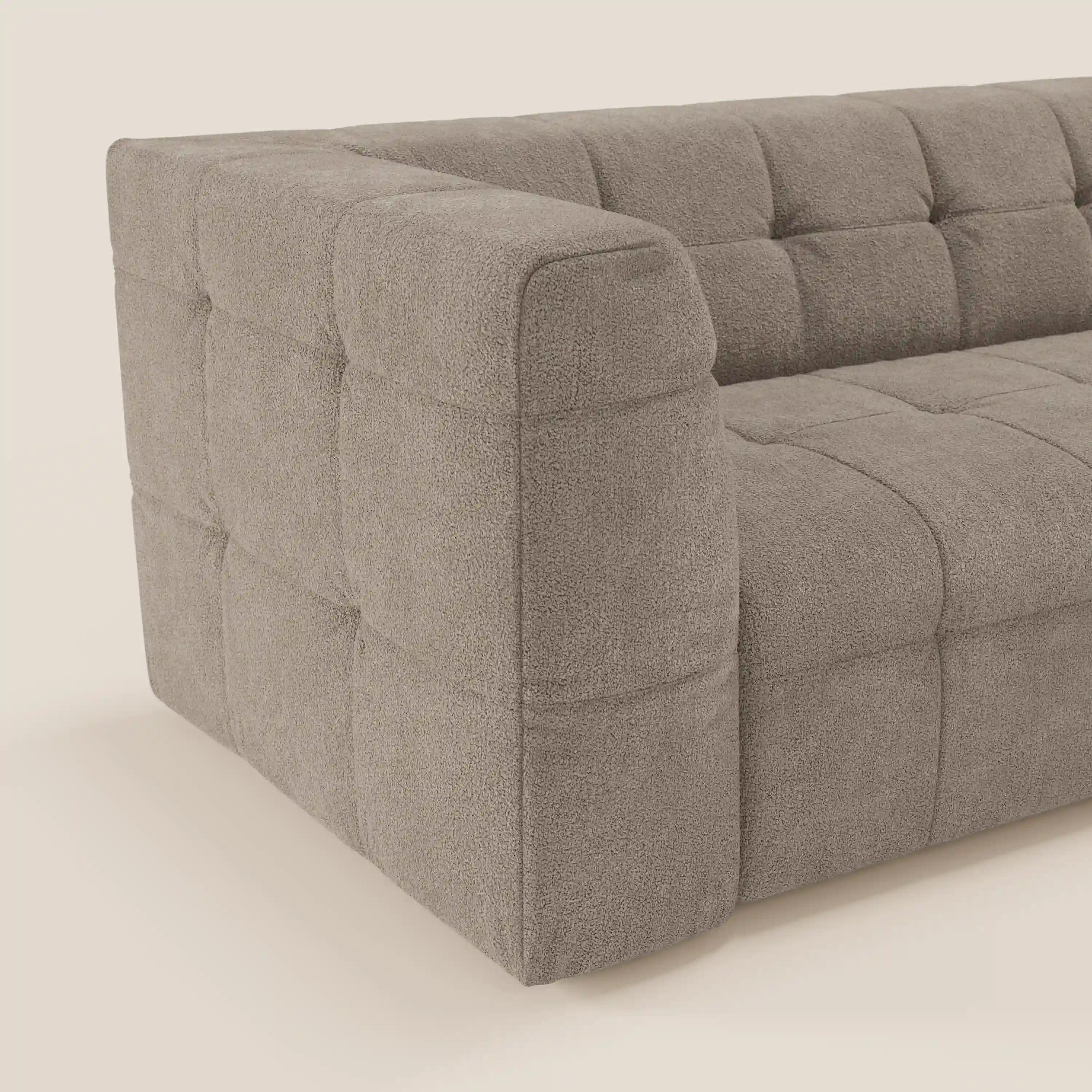 Mosaic canapé d'angle modulable en bouclé : capitonné et design en tissu détachable T21 - Image 138