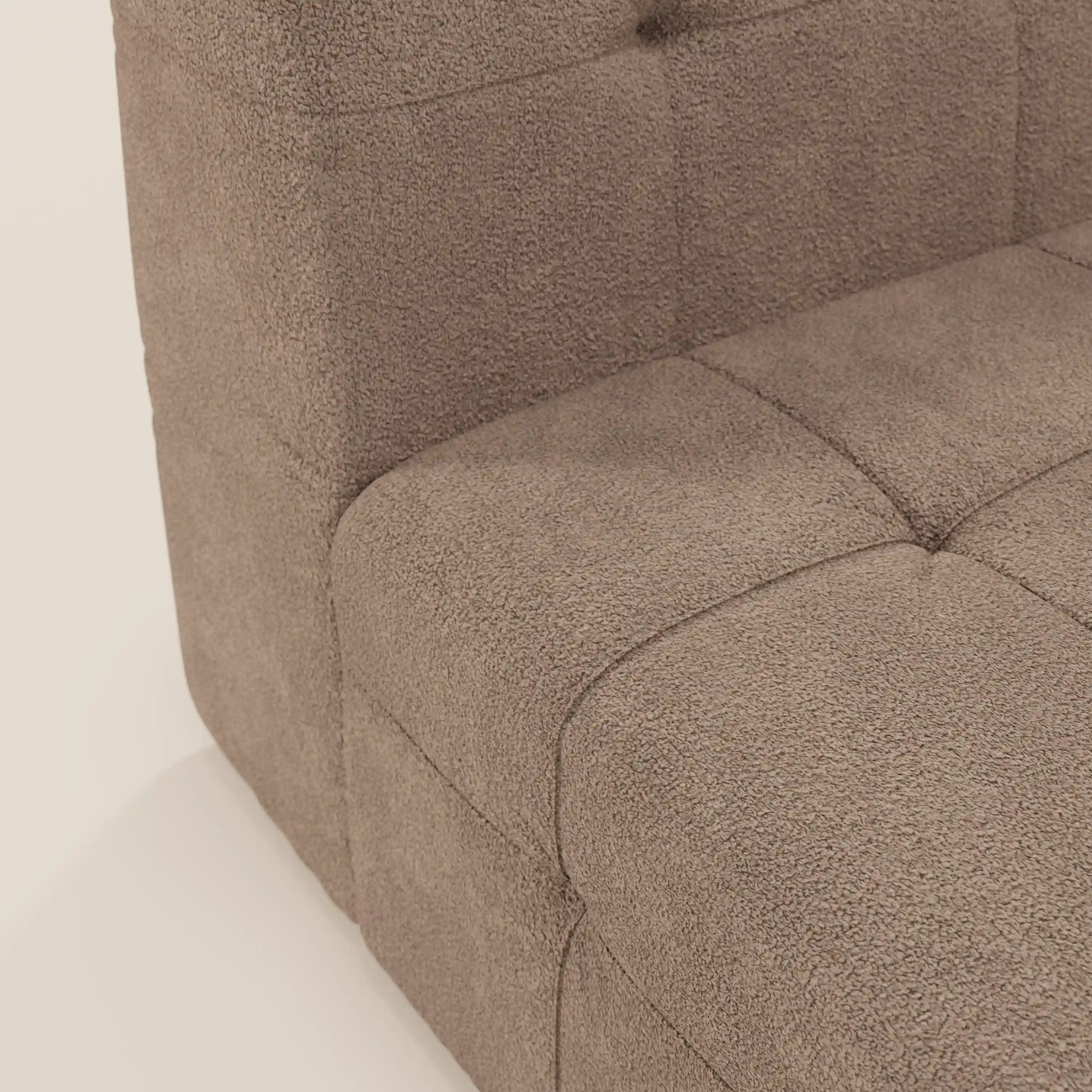 Mosaic module fauteuil 77 cm en bouclé - finition capitonnée et design en tissu détachable T21 - Image 103