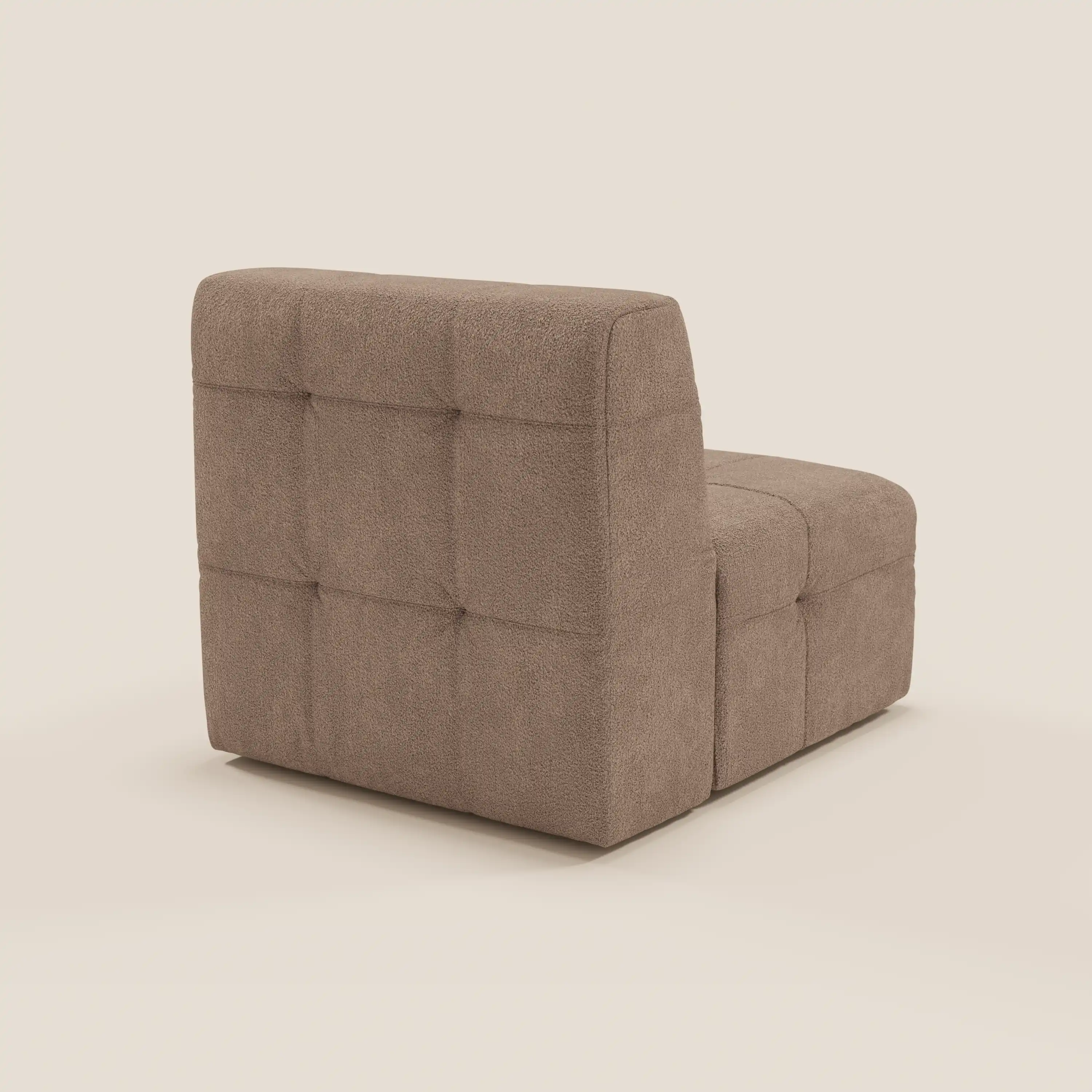 Mosaic module fauteuil 77 cm en bouclé - finition capitonnée et design en tissu détachable T21 - Image 106