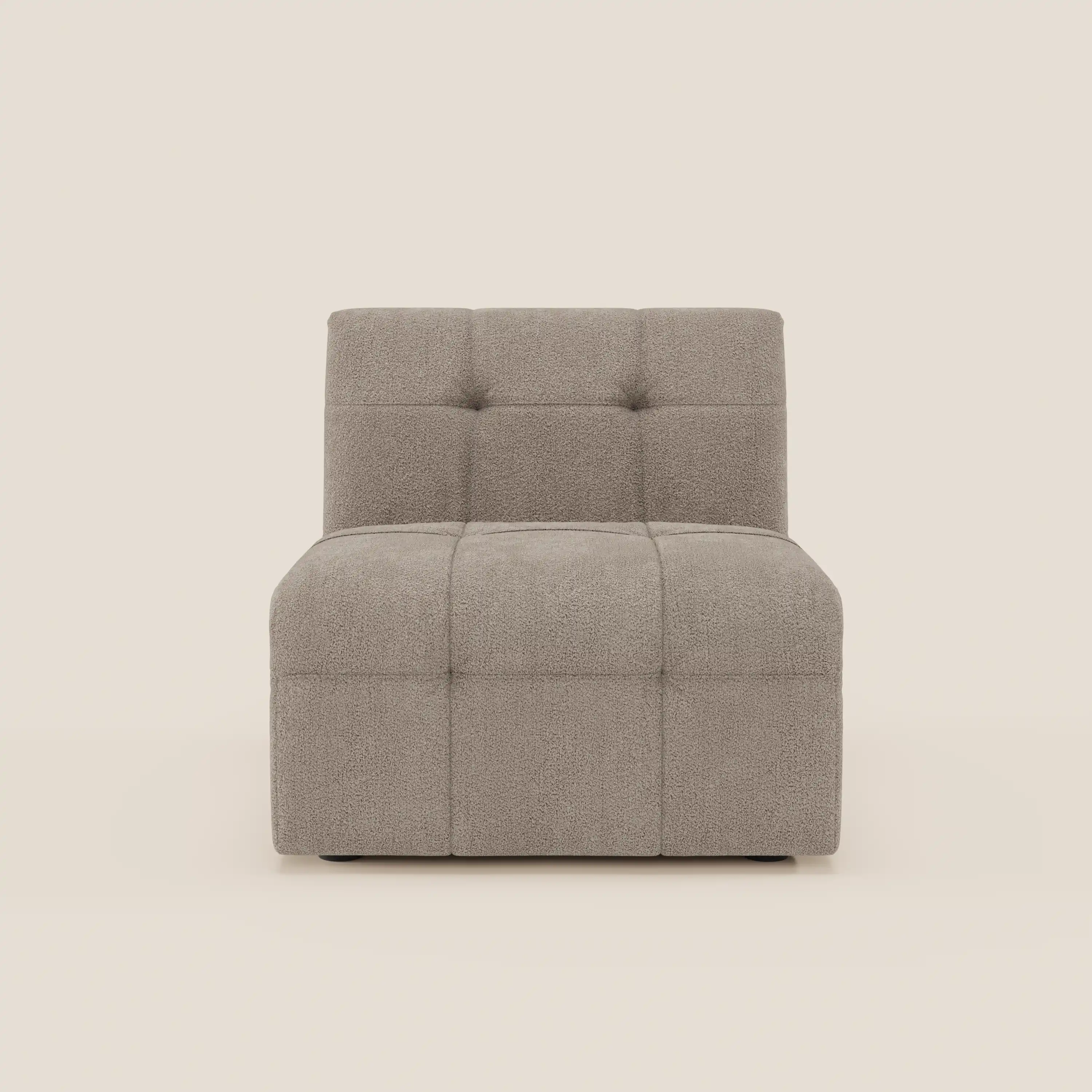 Mosaic module fauteuil 77 cm en bouclé - finition capitonnée et design en tissu détachable T21 - Image 110