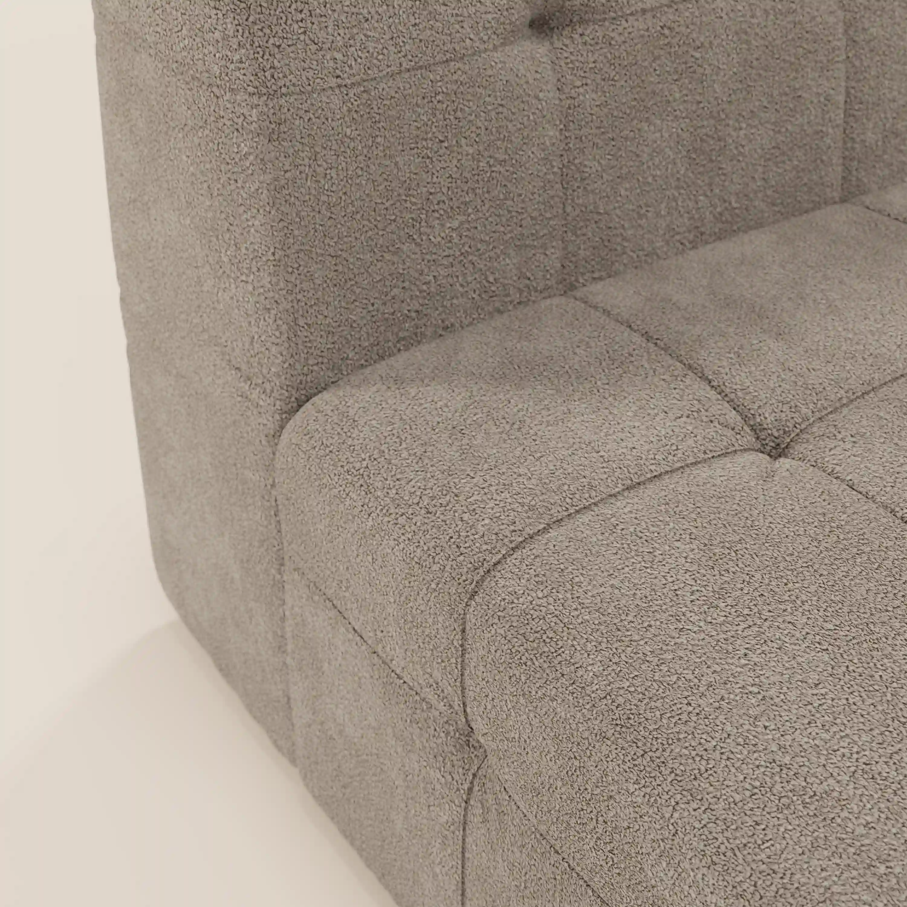 Mosaic module fauteuil 77 cm en bouclé - finition capitonnée et design en tissu détachable T21 - Image 112