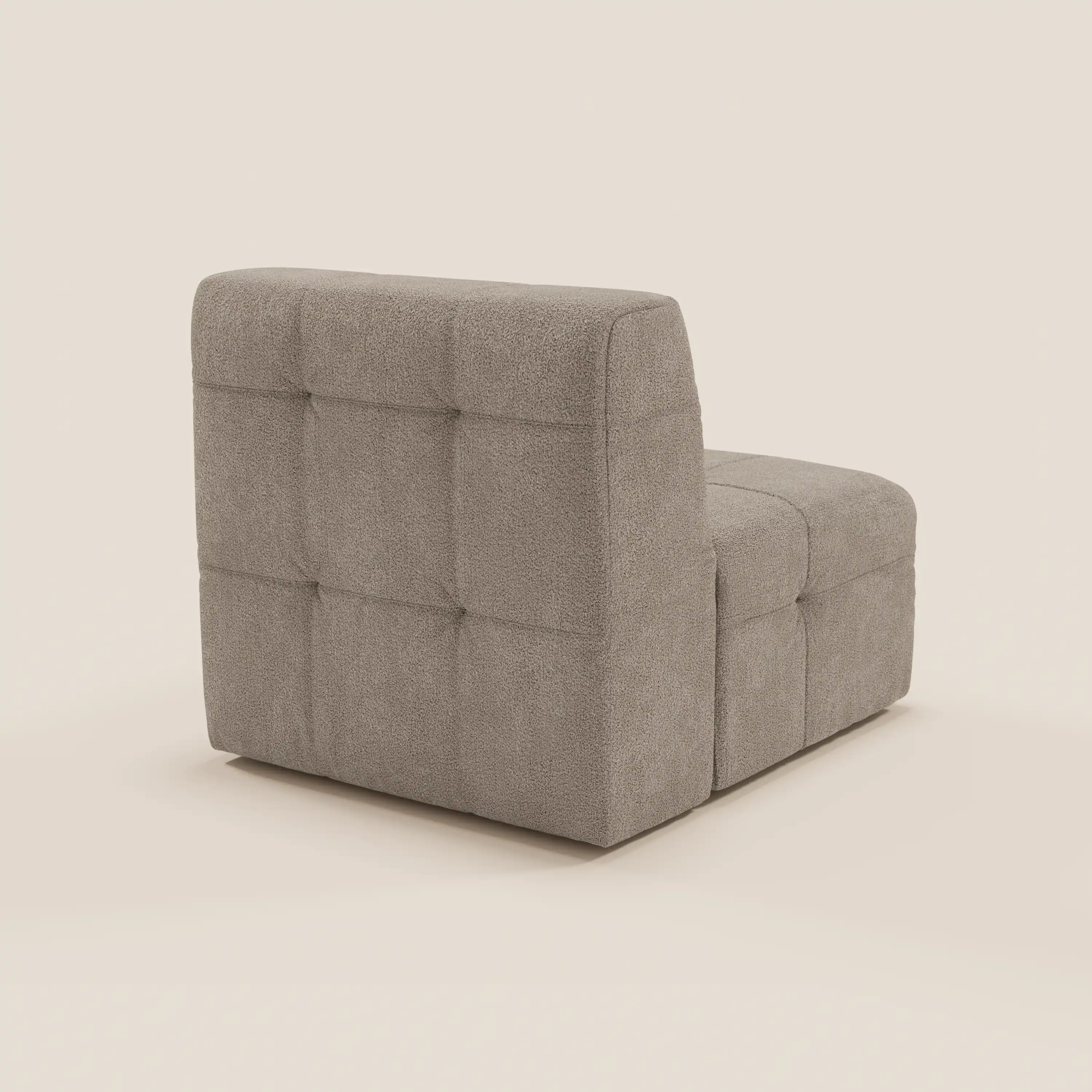 Mosaic module fauteuil 77 cm en bouclé - finition capitonnée et design en tissu détachable T21 - Image 115