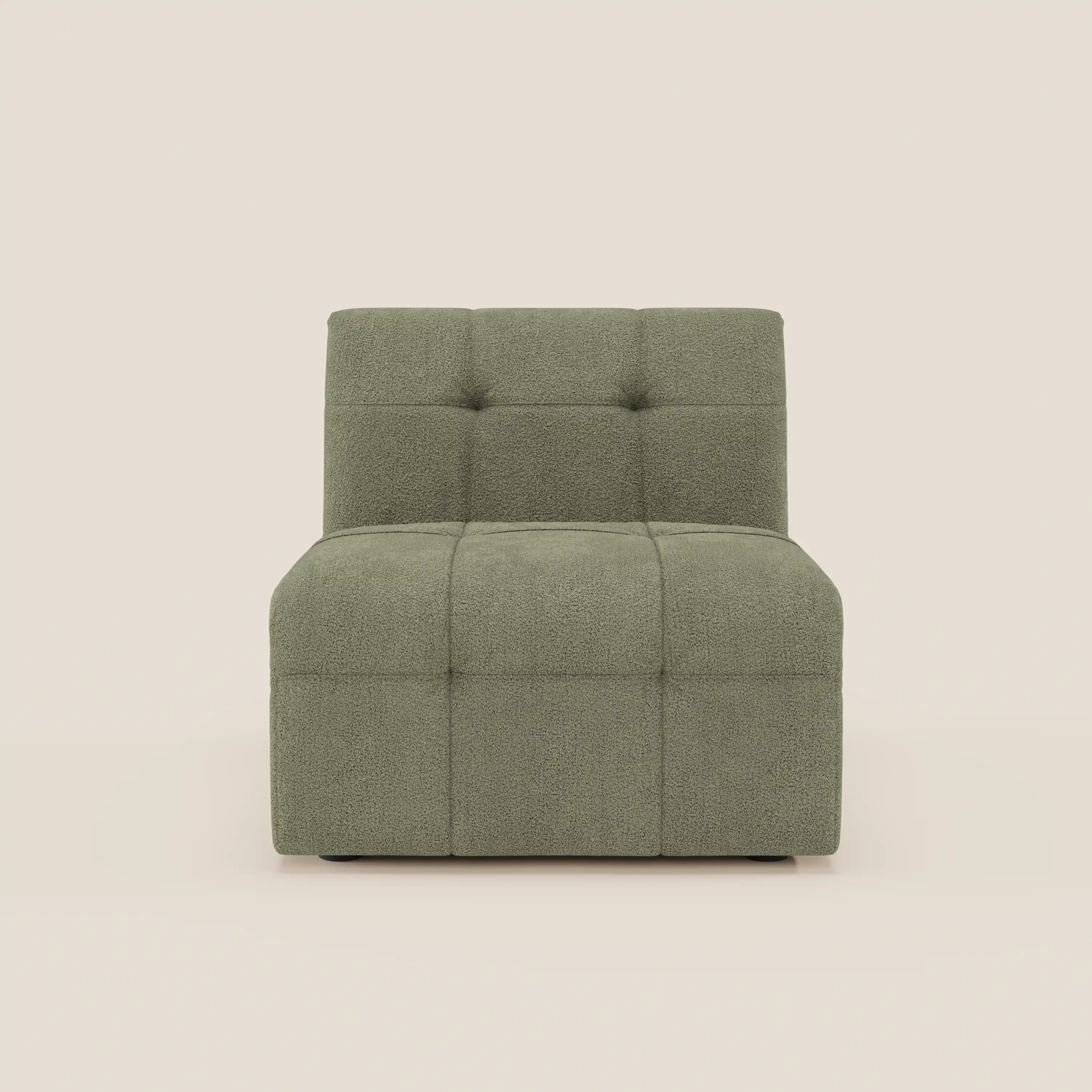 Mosaic module fauteuil 77 cm en bouclé - finition capitonnée et design en tissu détachable T21 - Image 119