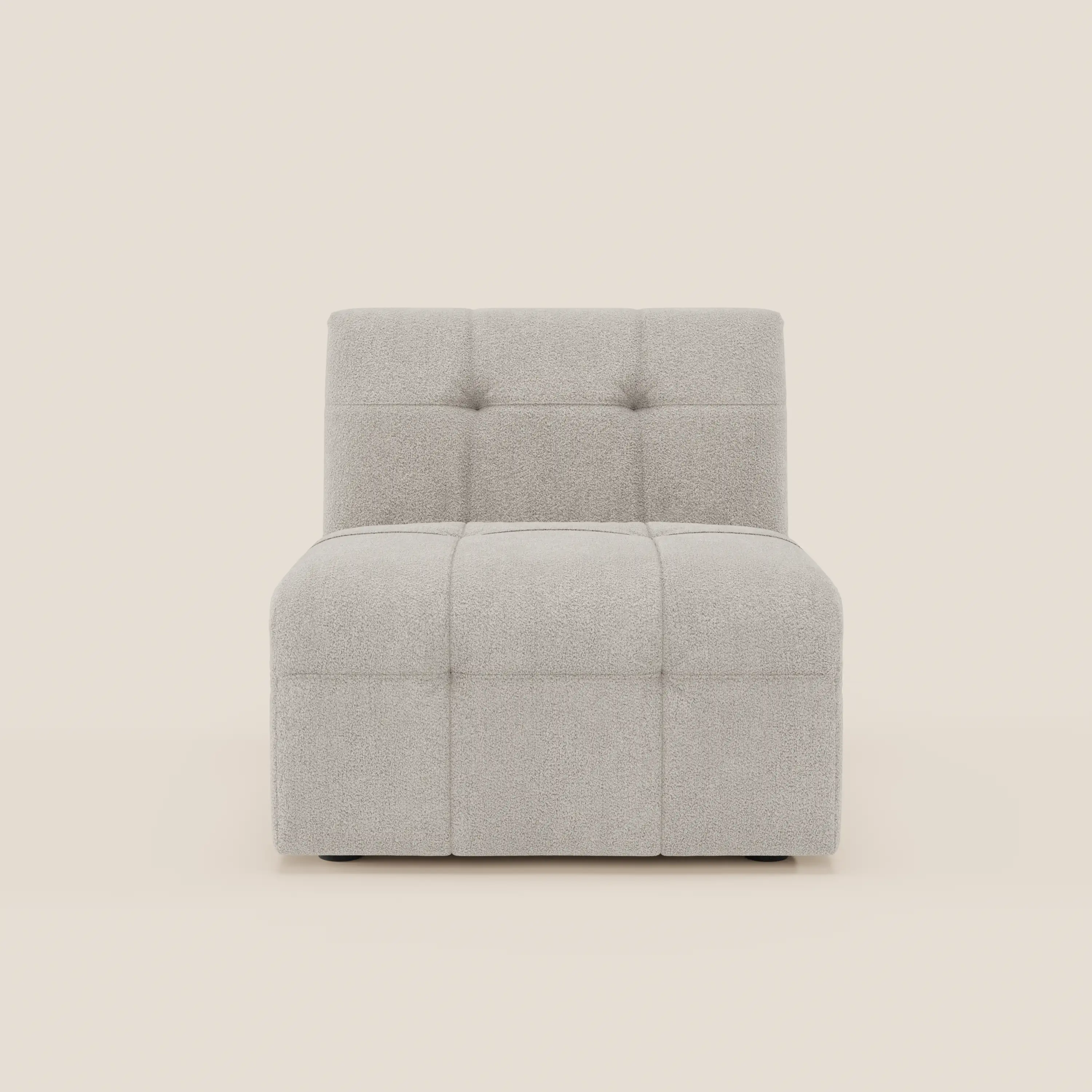 Mosaic module fauteuil 77 cm en bouclé - finition capitonnée et design en tissu détachable T21 - Image 12