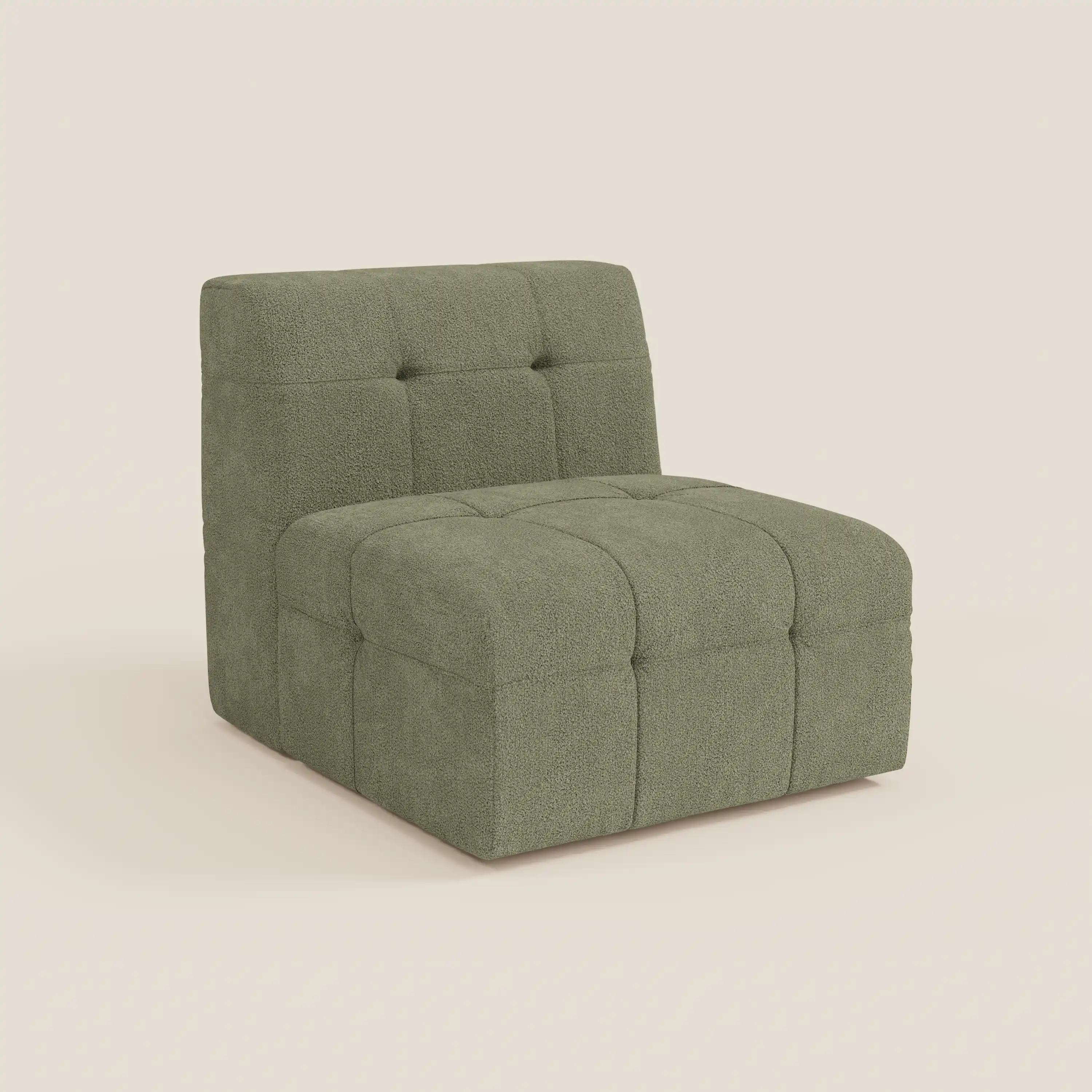 Mosaic module fauteuil 77 cm en bouclé - finition capitonnée et design en tissu détachable T21 - Image 120