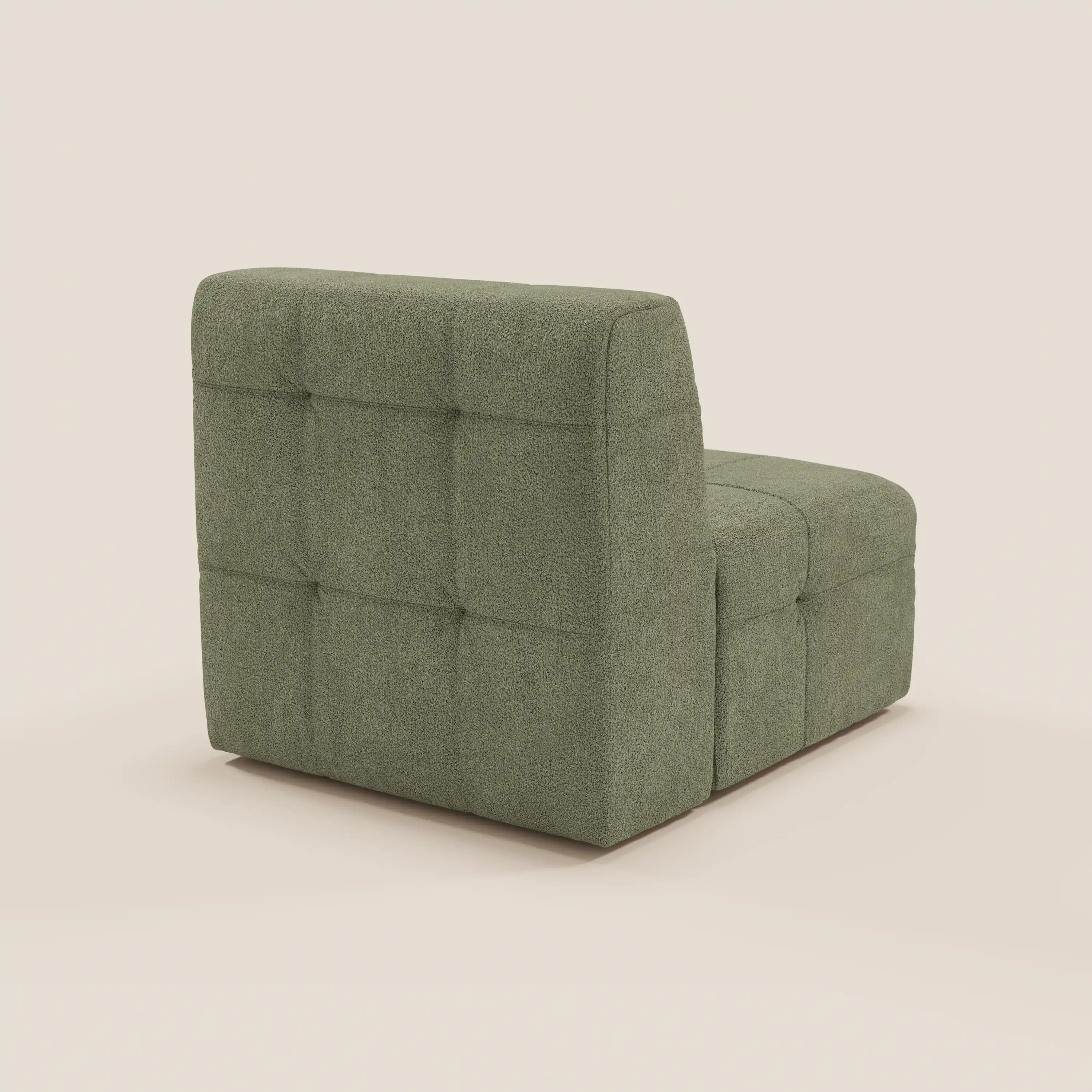 Mosaic module fauteuil 77 cm en bouclé - finition capitonnée et design en tissu détachable T21 - Image 124