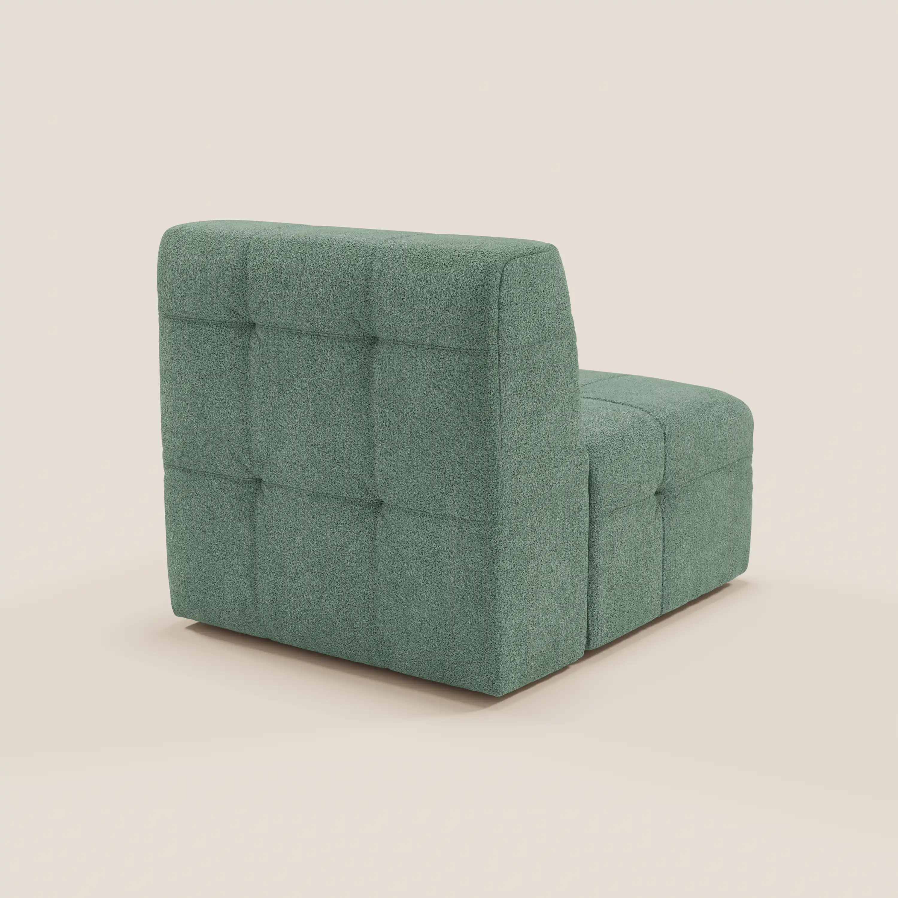 Mosaic module fauteuil 77 cm en bouclé - finition capitonnée et design en tissu détachable T21 - Image 133