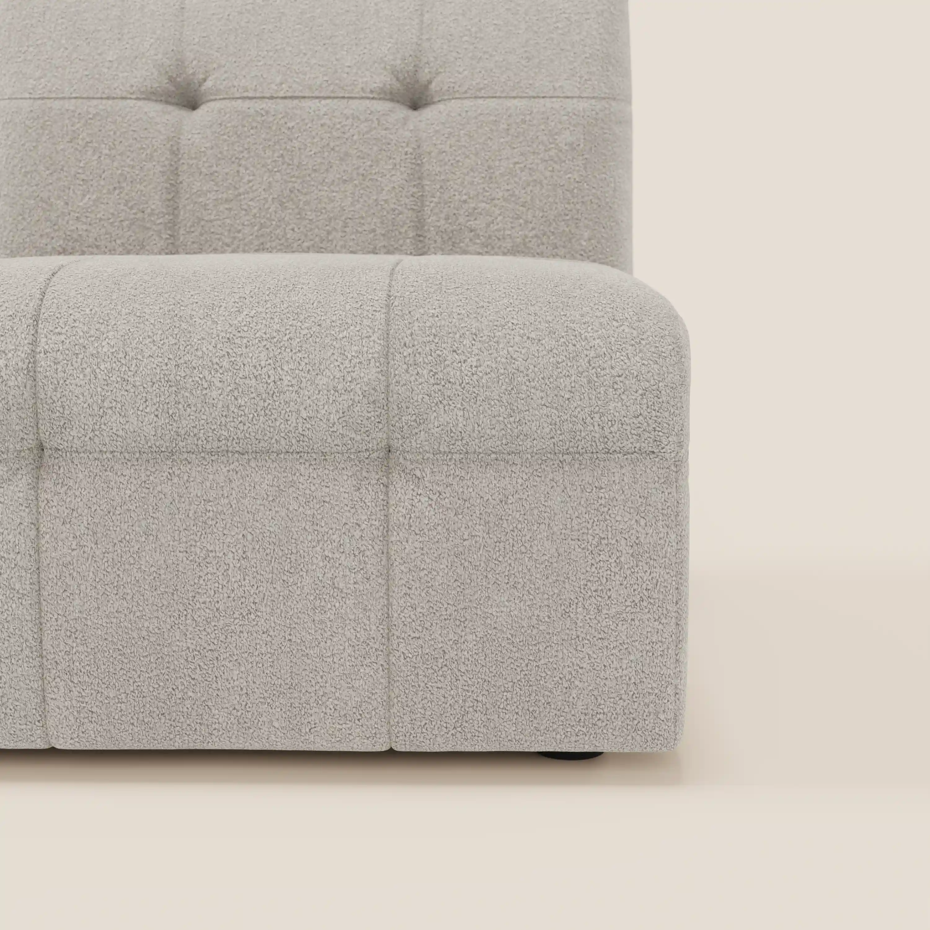 Mosaic module fauteuil 77 cm en bouclé - finition capitonnée et design en tissu détachable T21 - Image 14