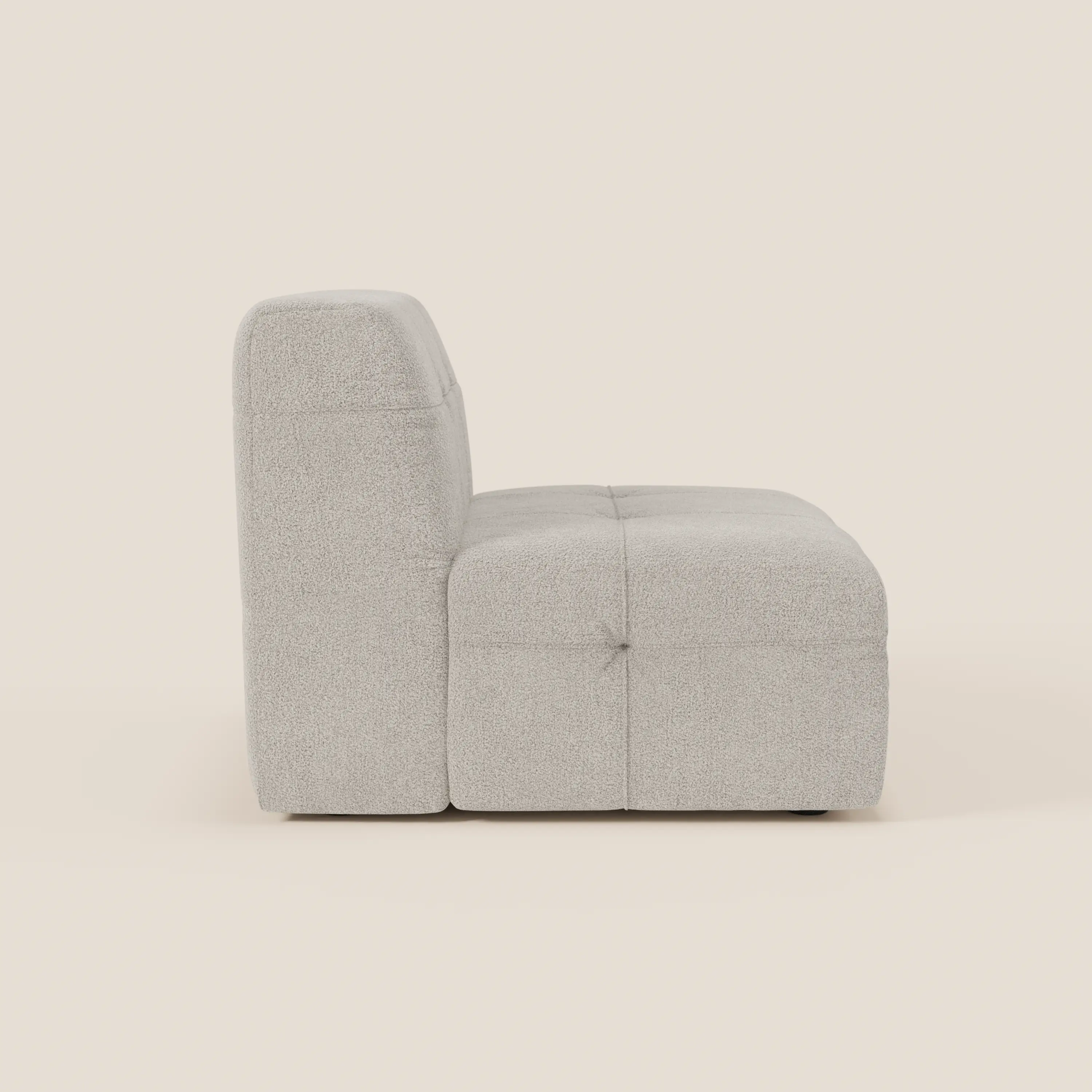 Mosaic module fauteuil 77 cm en bouclé - finition capitonnée et design en tissu détachable T21 - Image 15