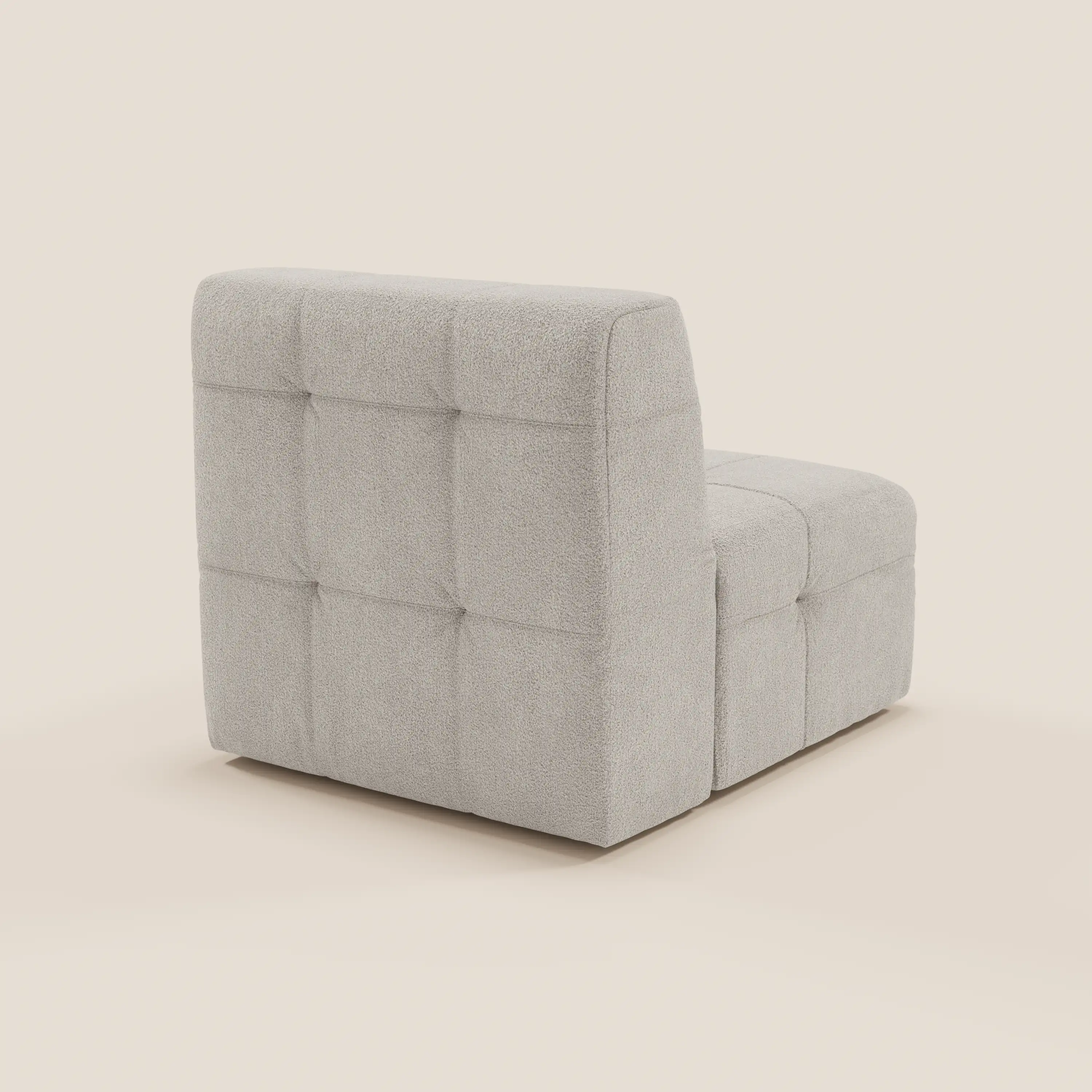 Mosaic module fauteuil 77 cm en bouclé - finition capitonnée et design en tissu détachable T21 - Image 16