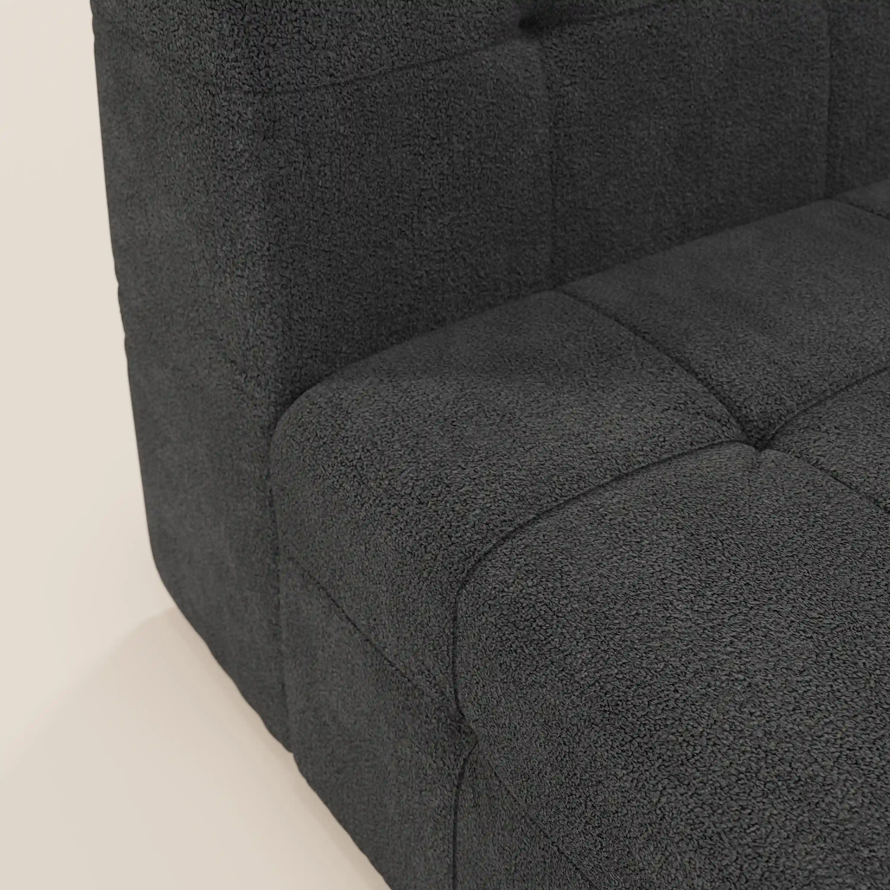Mosaic module fauteuil 77 cm en bouclé - finition capitonnée et design en tissu détachable T21 - Image 22