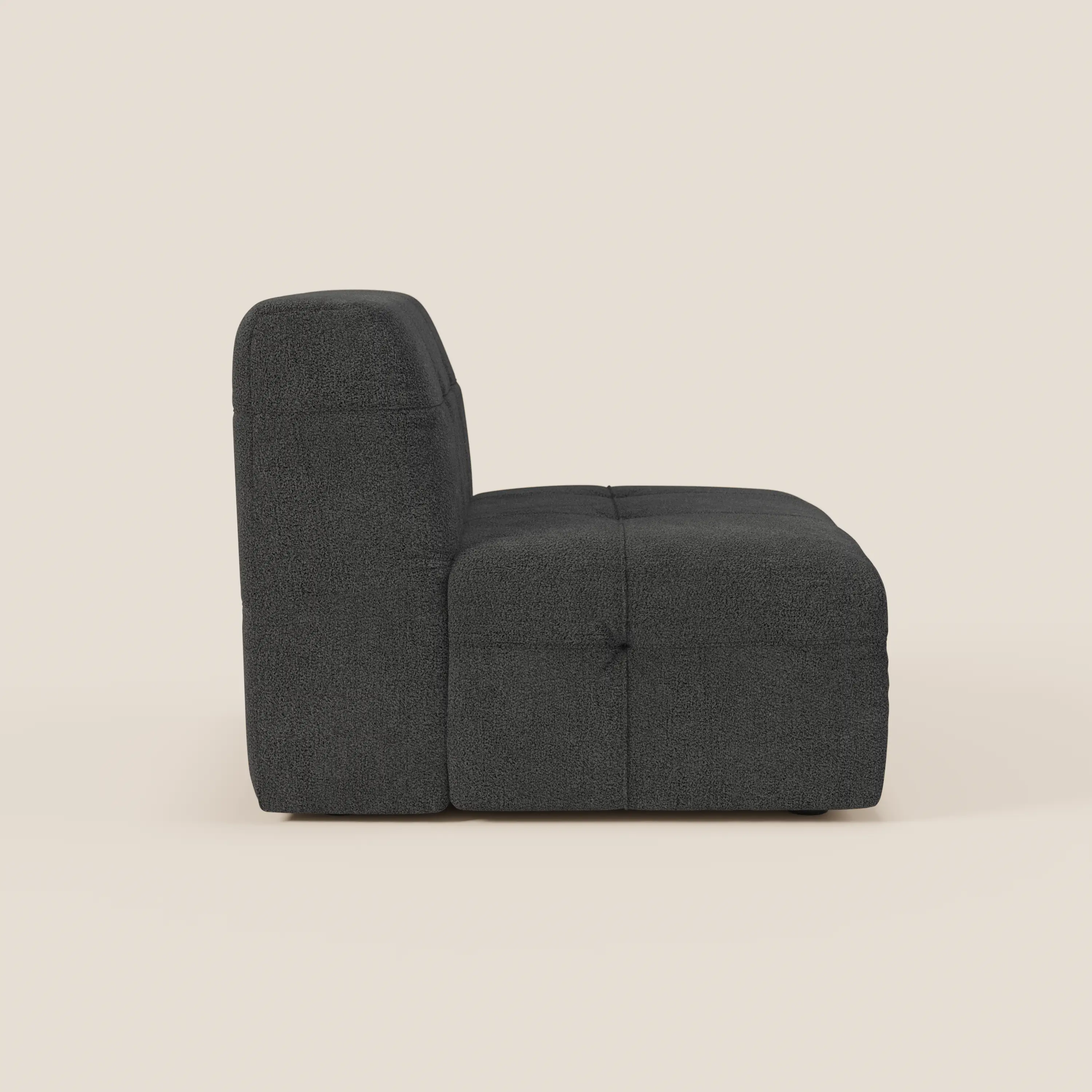 Mosaic module fauteuil 77 cm en bouclé - finition capitonnée et design en tissu détachable T21 - Image 24