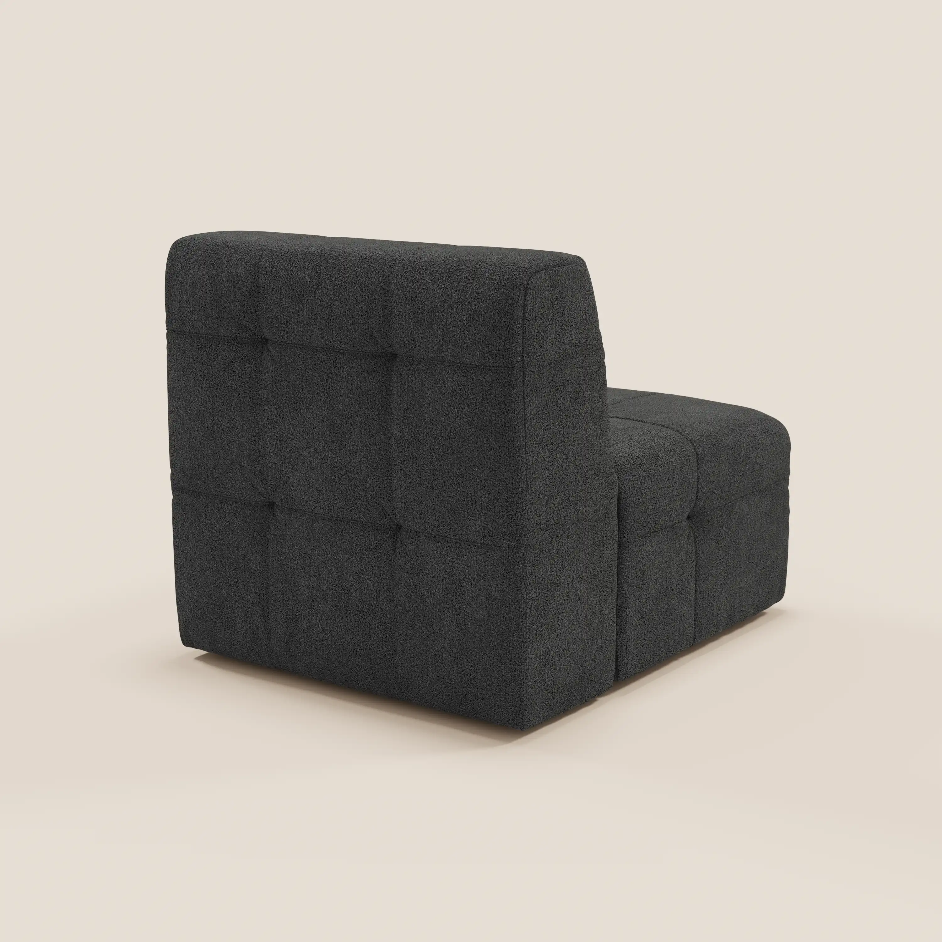 Mosaic module fauteuil 77 cm en bouclé - finition capitonnée et design en tissu détachable T21 - Image 25